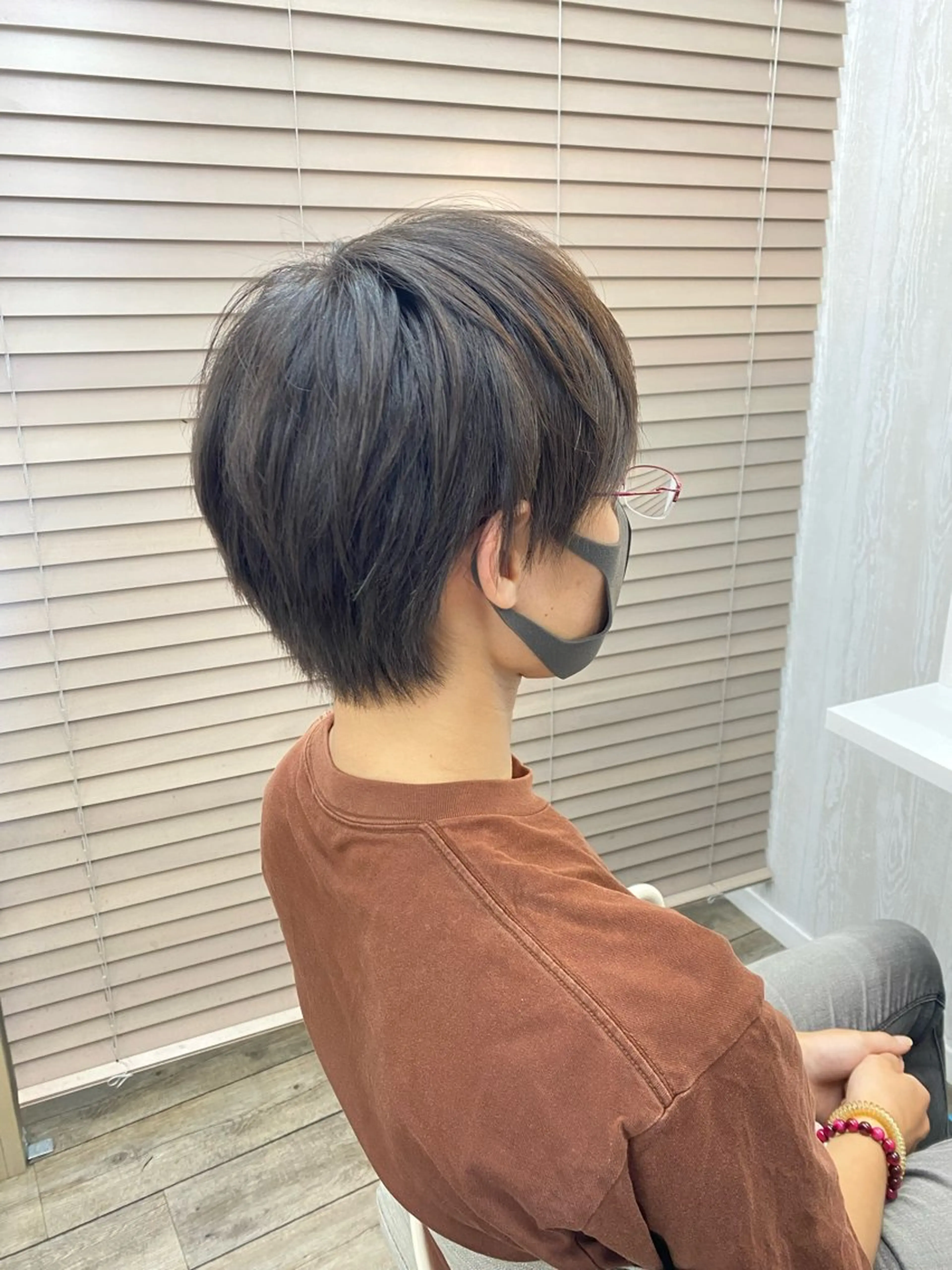 メンズ マッシュ 刈り上げ カット THETAふじみ野 野宮のヘアスタイル