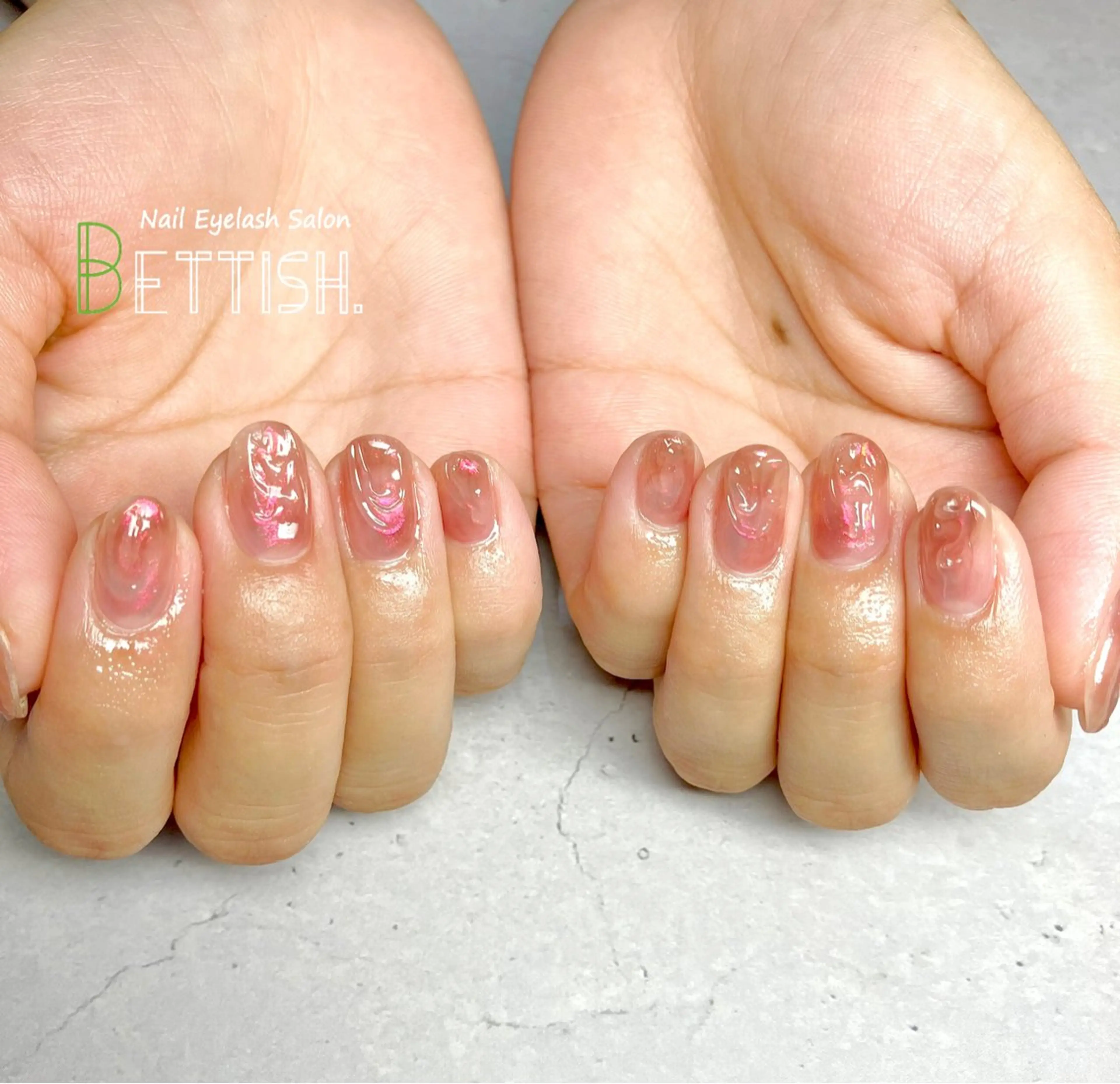ネイル 氷ネイル・うるうるネイル ニュアンスネイル ハンドネイル BETTISH. KUMIKO☺︎︎のネイルデザイン