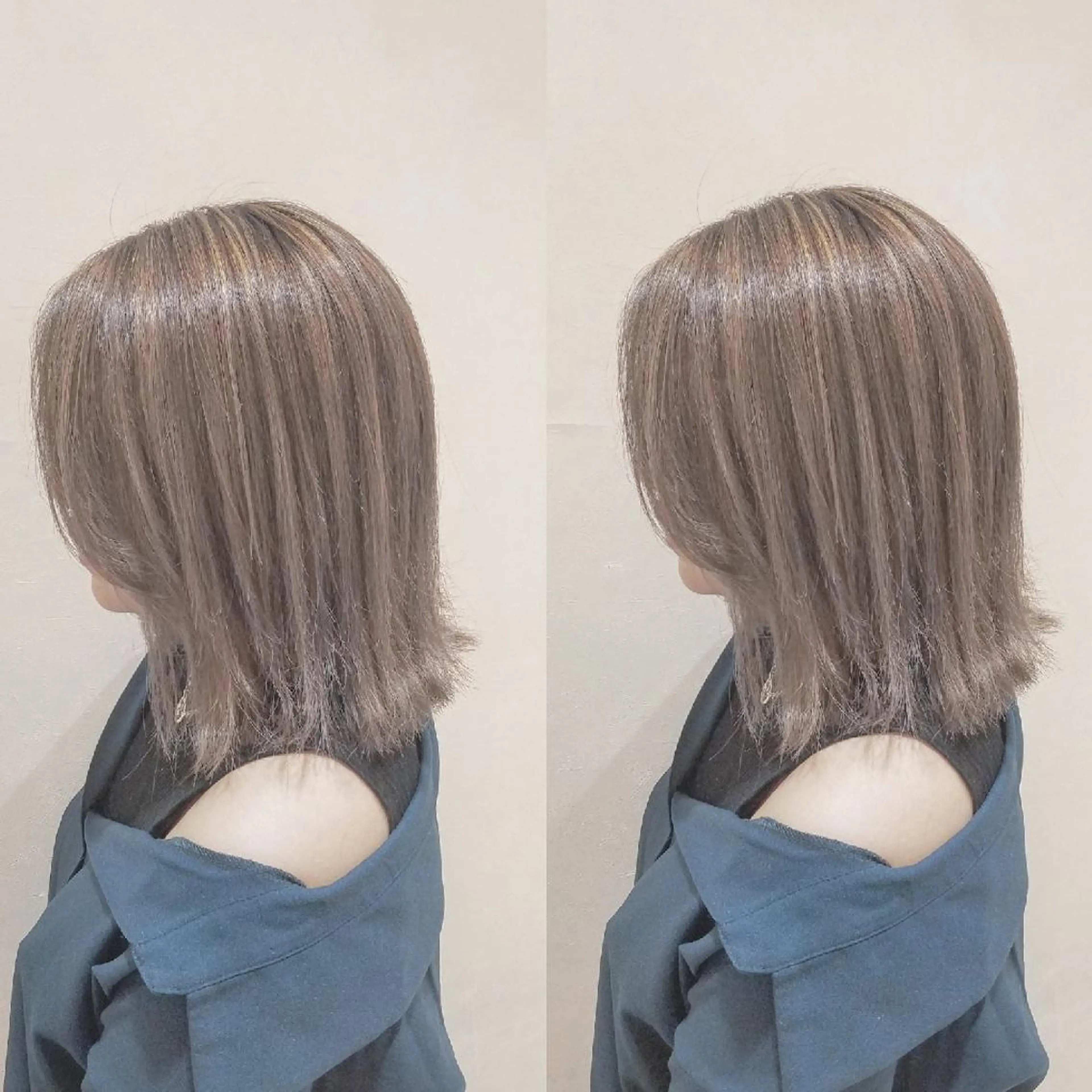 ミディアム カラー アッシュ ベージュカラー ハイライトカラー 3Dハイライト ハイライト ブリーチ・ハイトーン 特化🎉内山のヘアスタイル