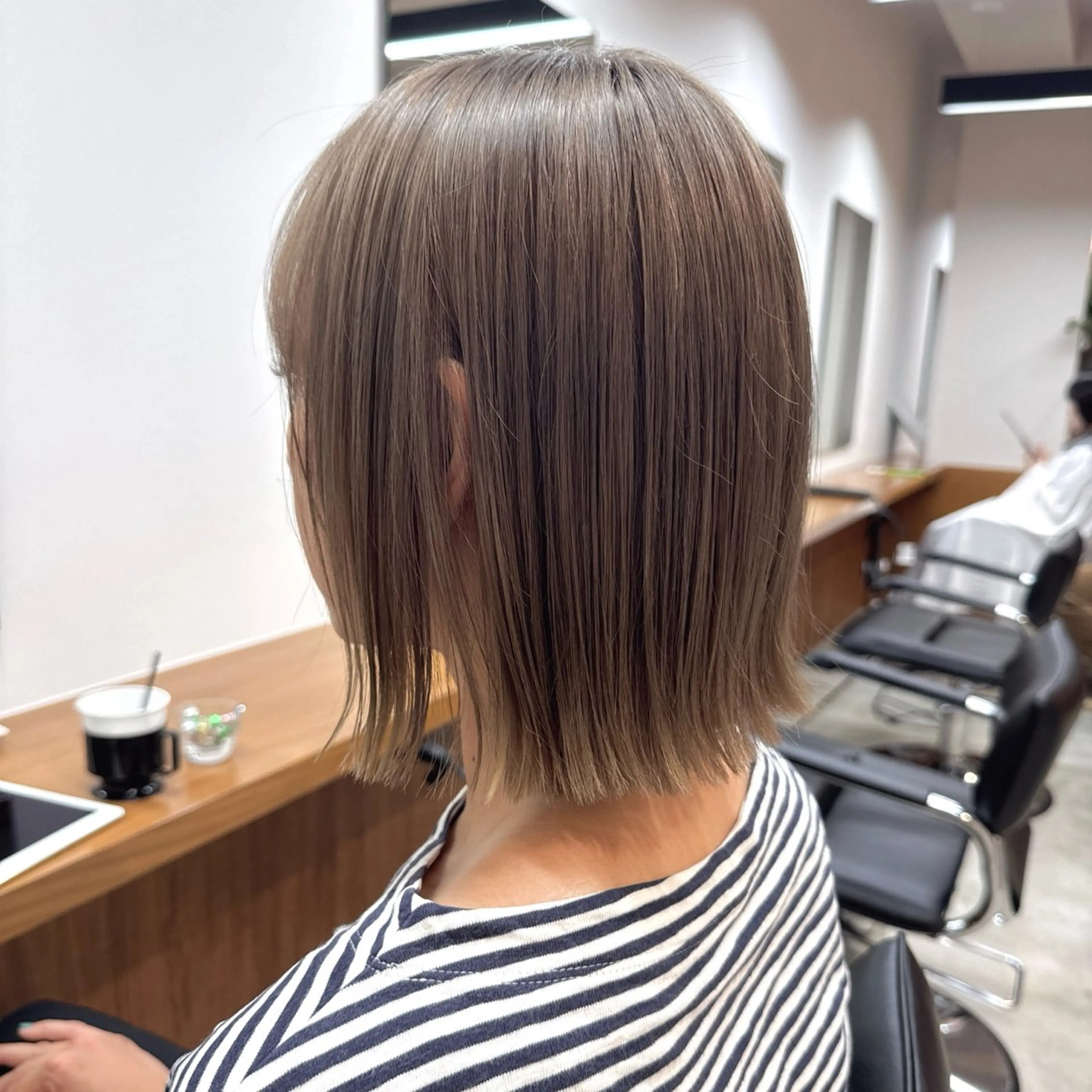 ショート カット トリートメント 🫧ボブ/地毛風 縮毛矯正/千葉星那のヘアスタイル