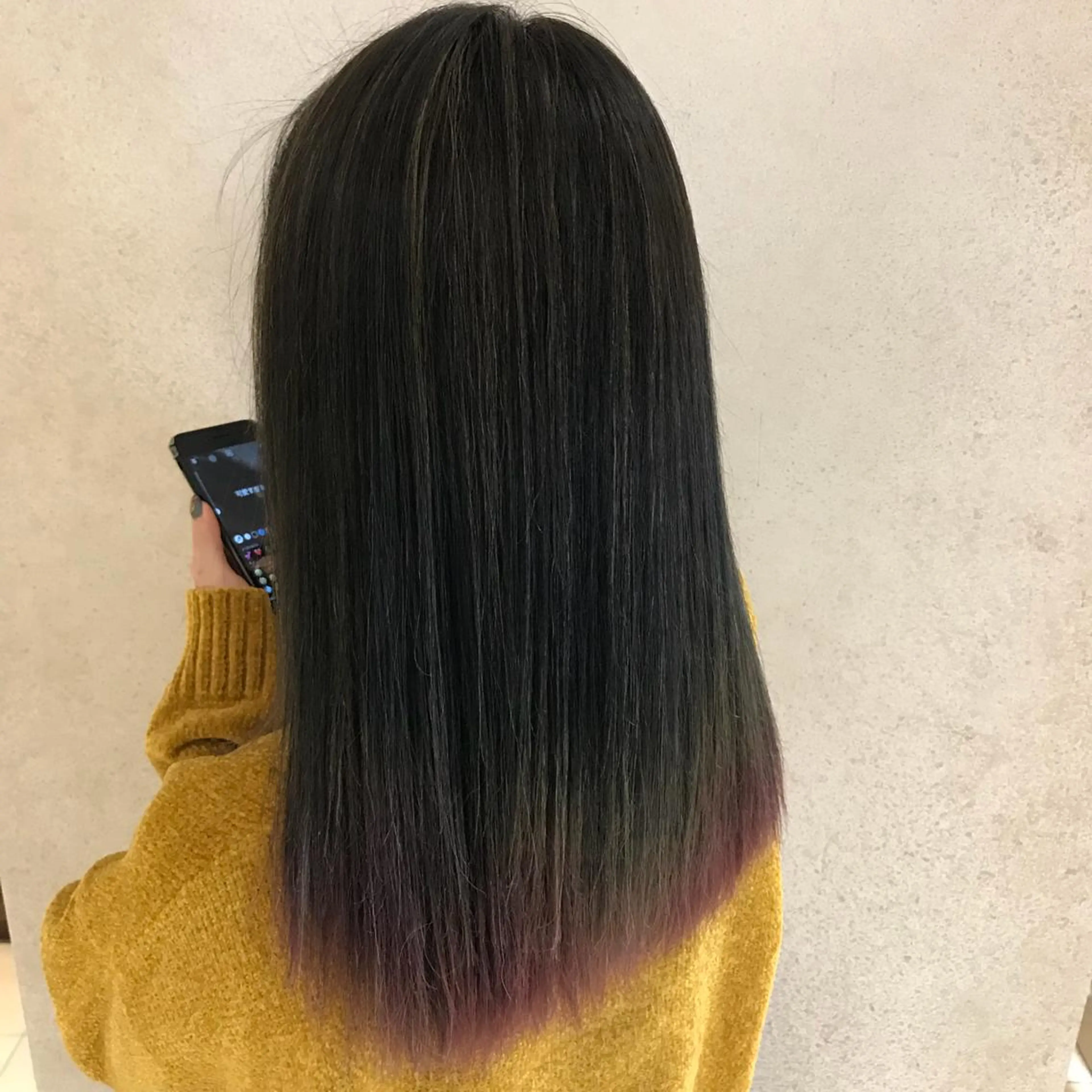 セミロング 福原 優介のヘアスタイル