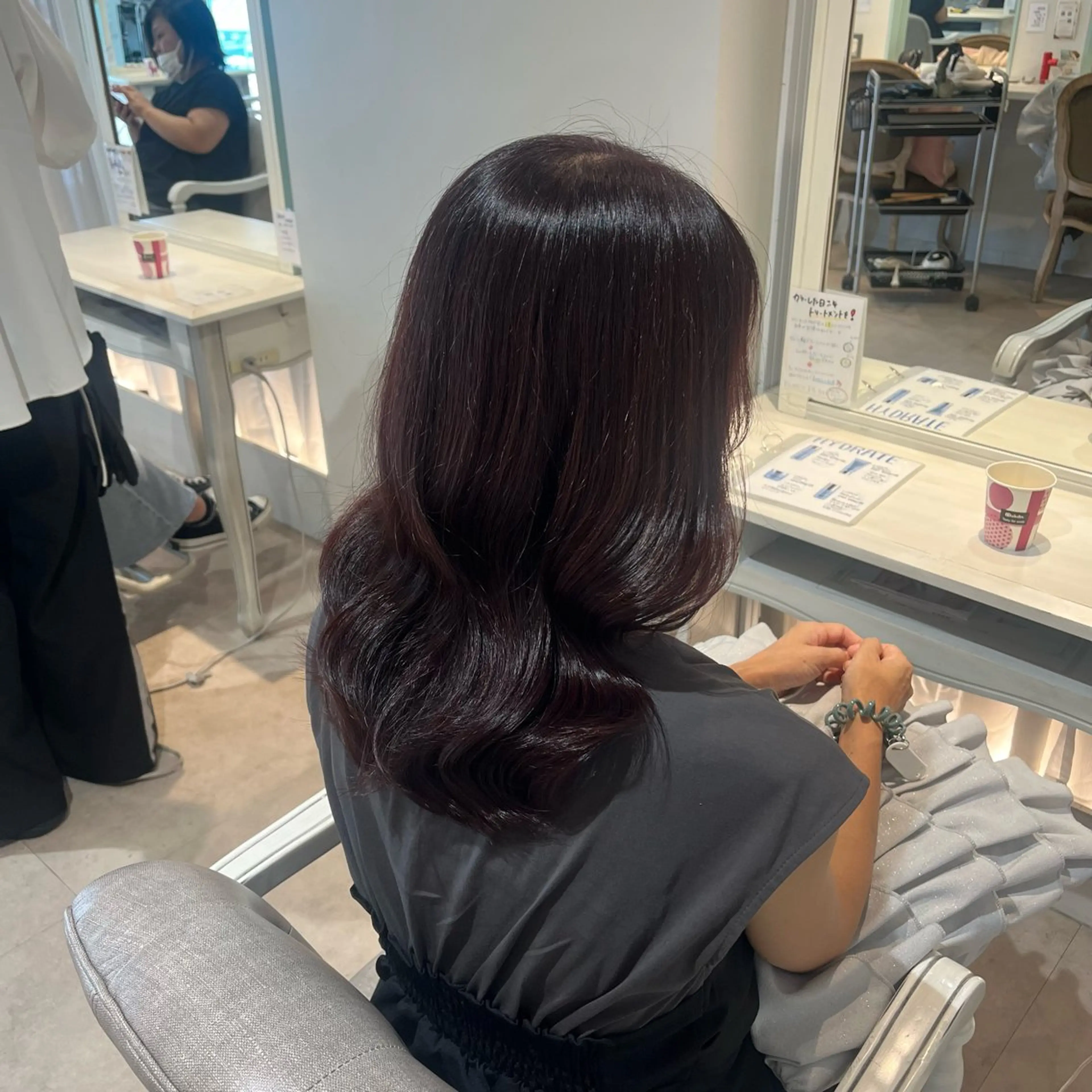 セミロング カラー カット ヘアカラー トリートメント rio / CreBiA /名駅のヘアスタイル