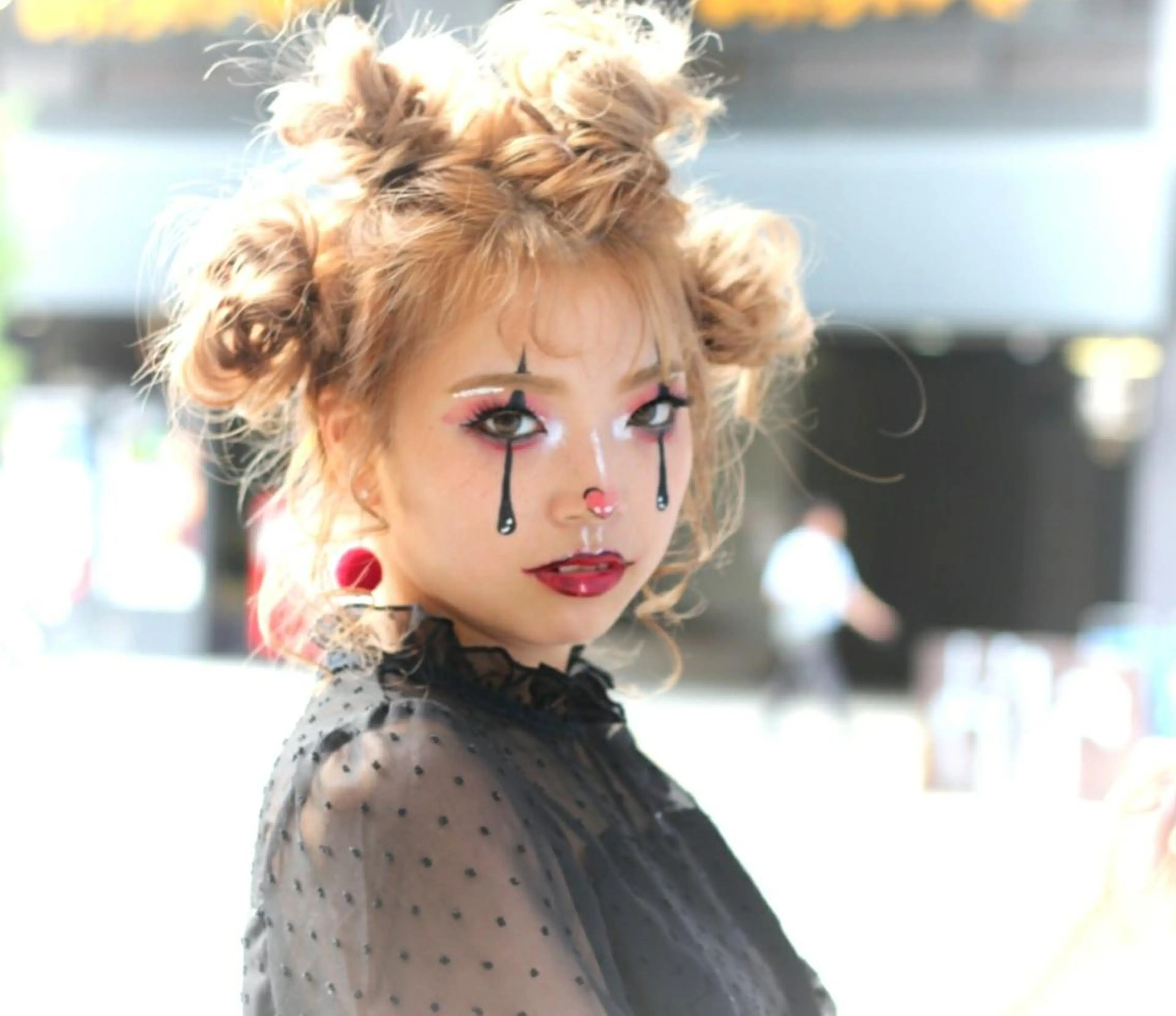 セミロング ヘアアレンジ パーマ カラー メンズ キッズ ネイル マツエク・マツパ ハロウィン ハロウィン HIME. ＊*ヒメドットのヘアスタイル