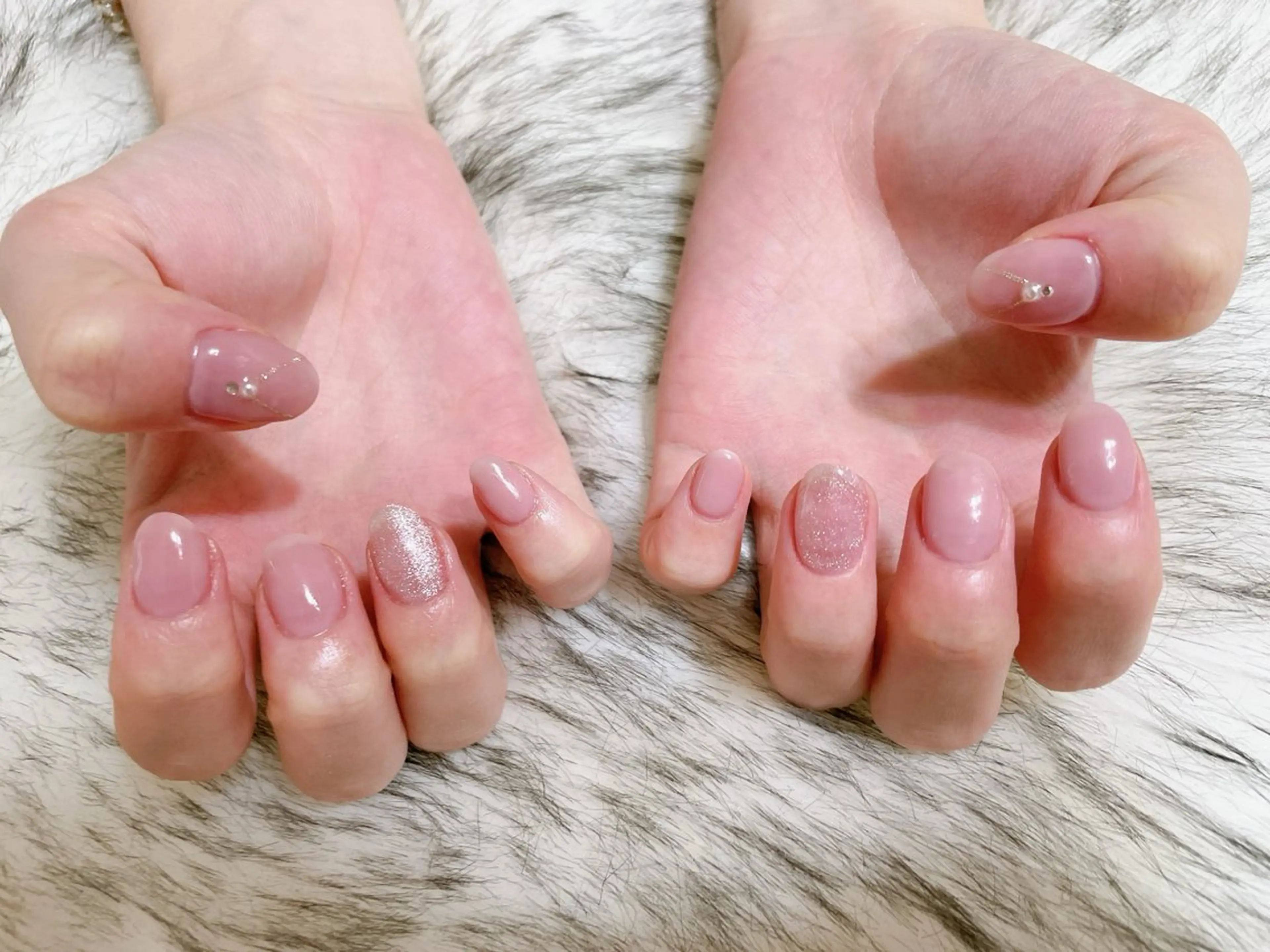 ネイル ジェルネイル 韓国ネイル パラジェル シンプルネイル kikinail 溝の口のネイルデザイン