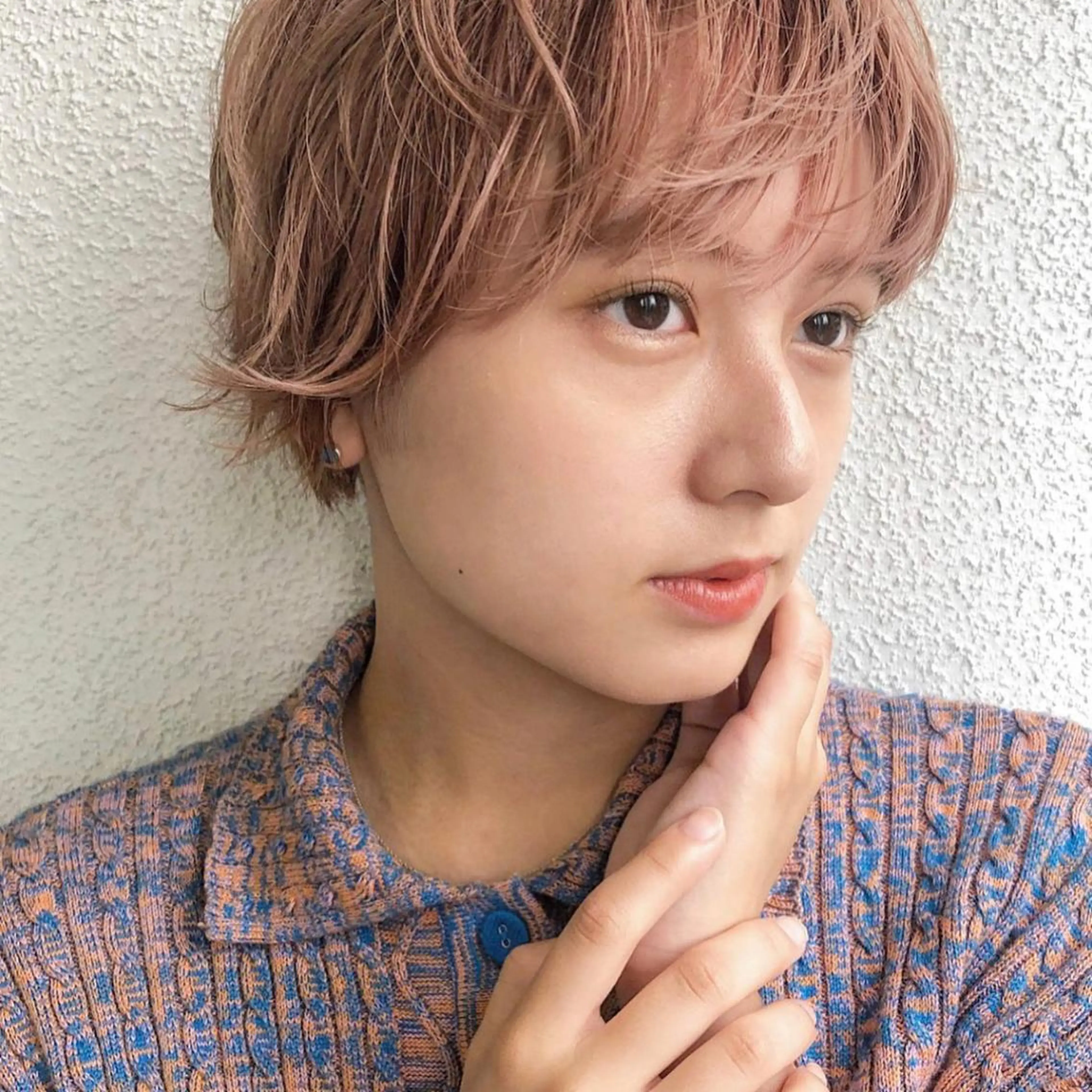 ショート カラー ピンクカラー 韓国ヘア /男女☘️ 細江 美紅のヘアスタイル