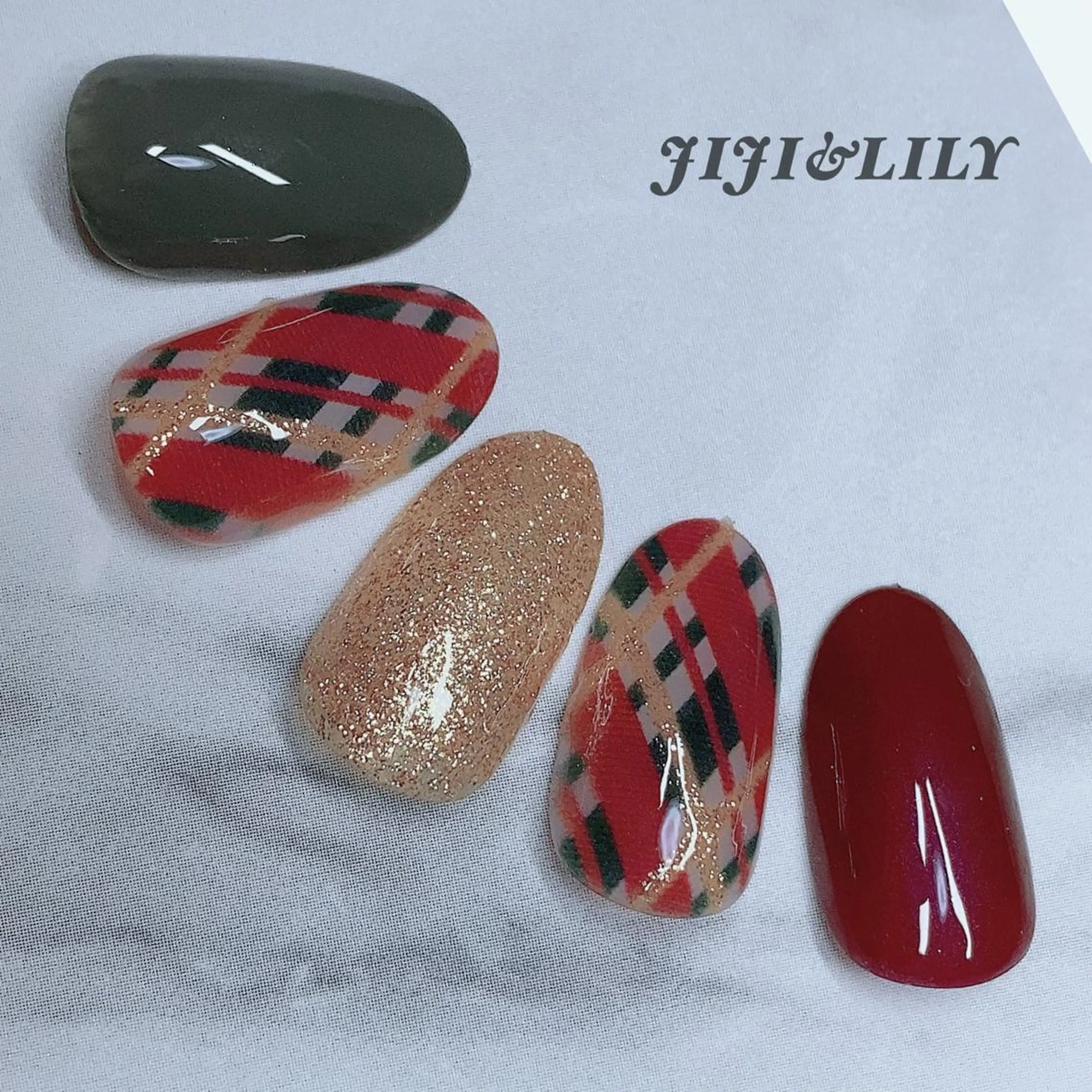 ネイル アートネイル 冬ネイル クリスマス 豊田 圭子のネイルデザイン