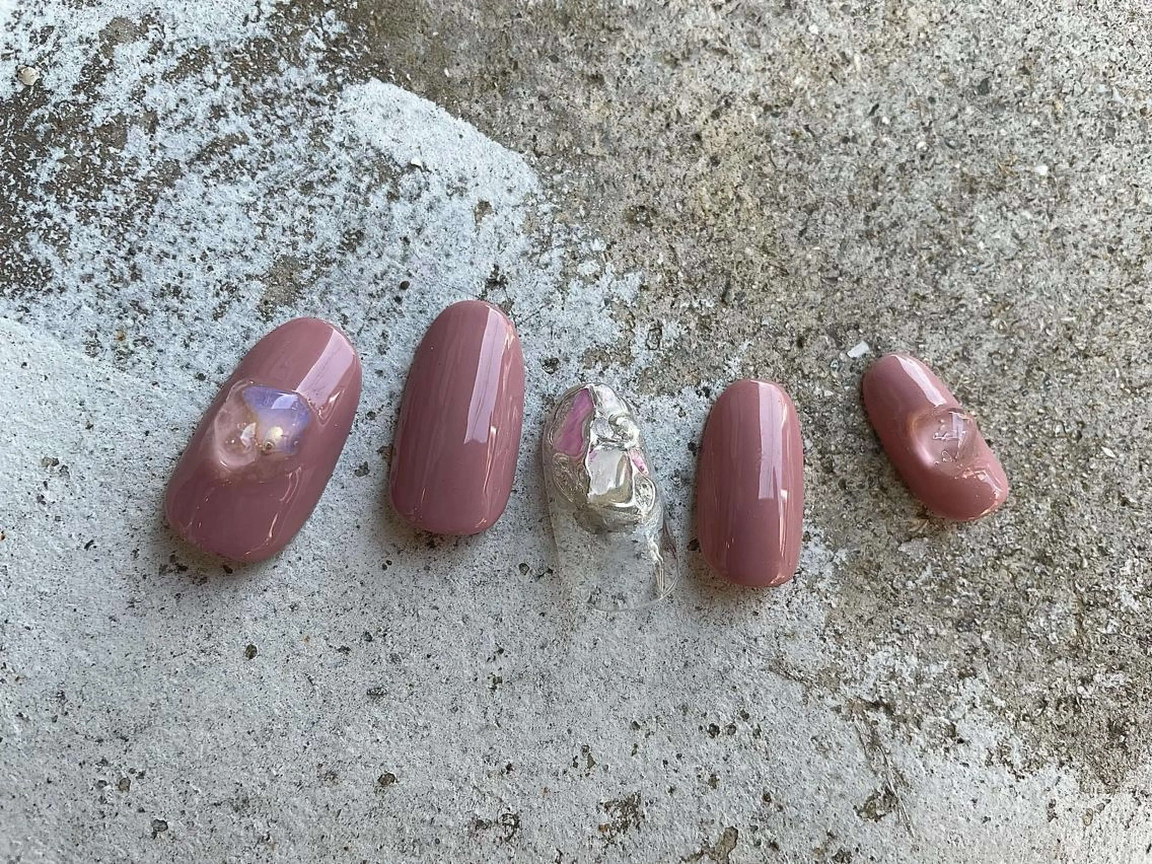 ネイル クリアネイル 持ち込み ピンク ぷっくりネイル ~Liebe~ harukaのネイルデザイン