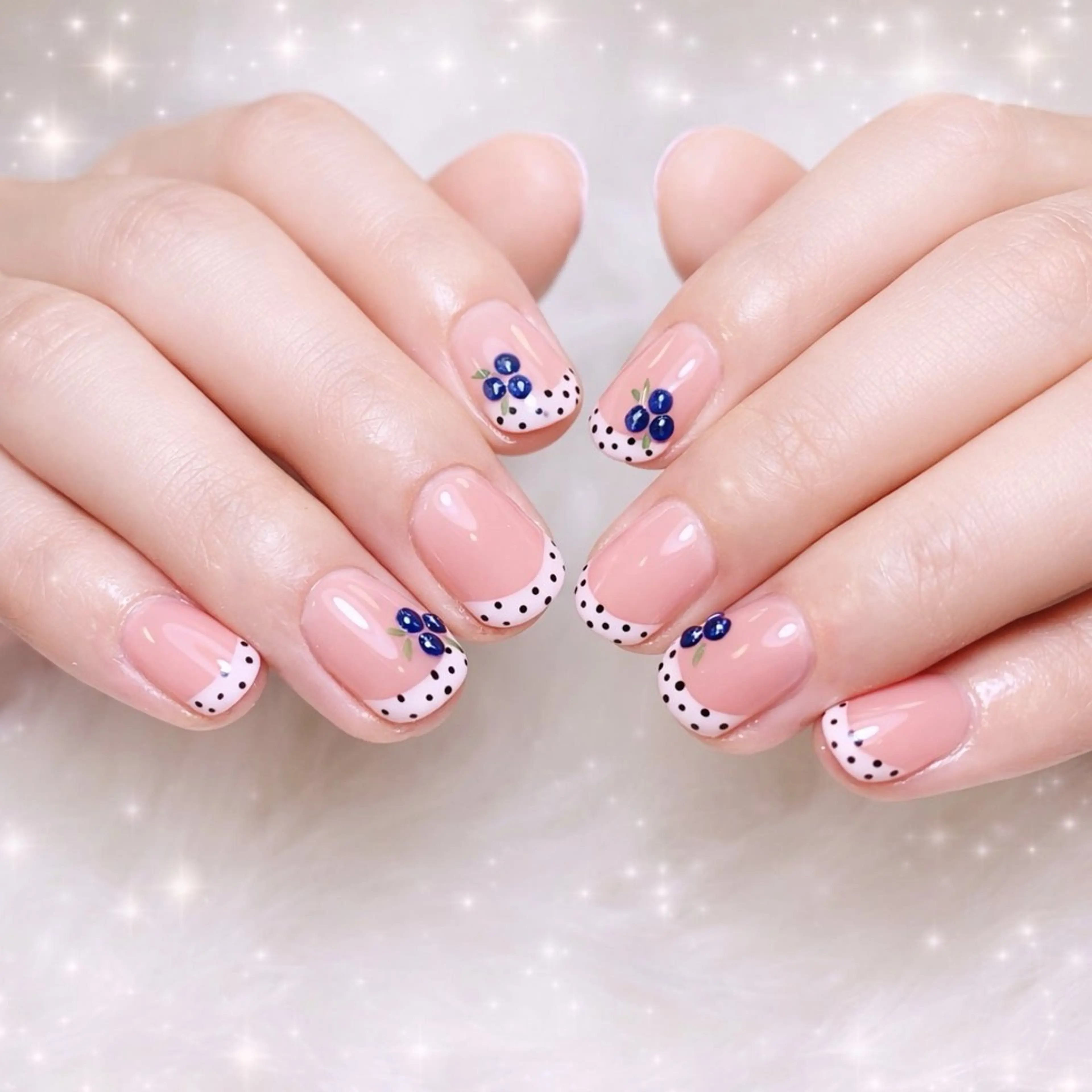 ネイル チークネイル 長さ出し フラッシュネイル フレンチネイル グラデーション ハンドネイル AN NAIL SALONのネイルデザイン