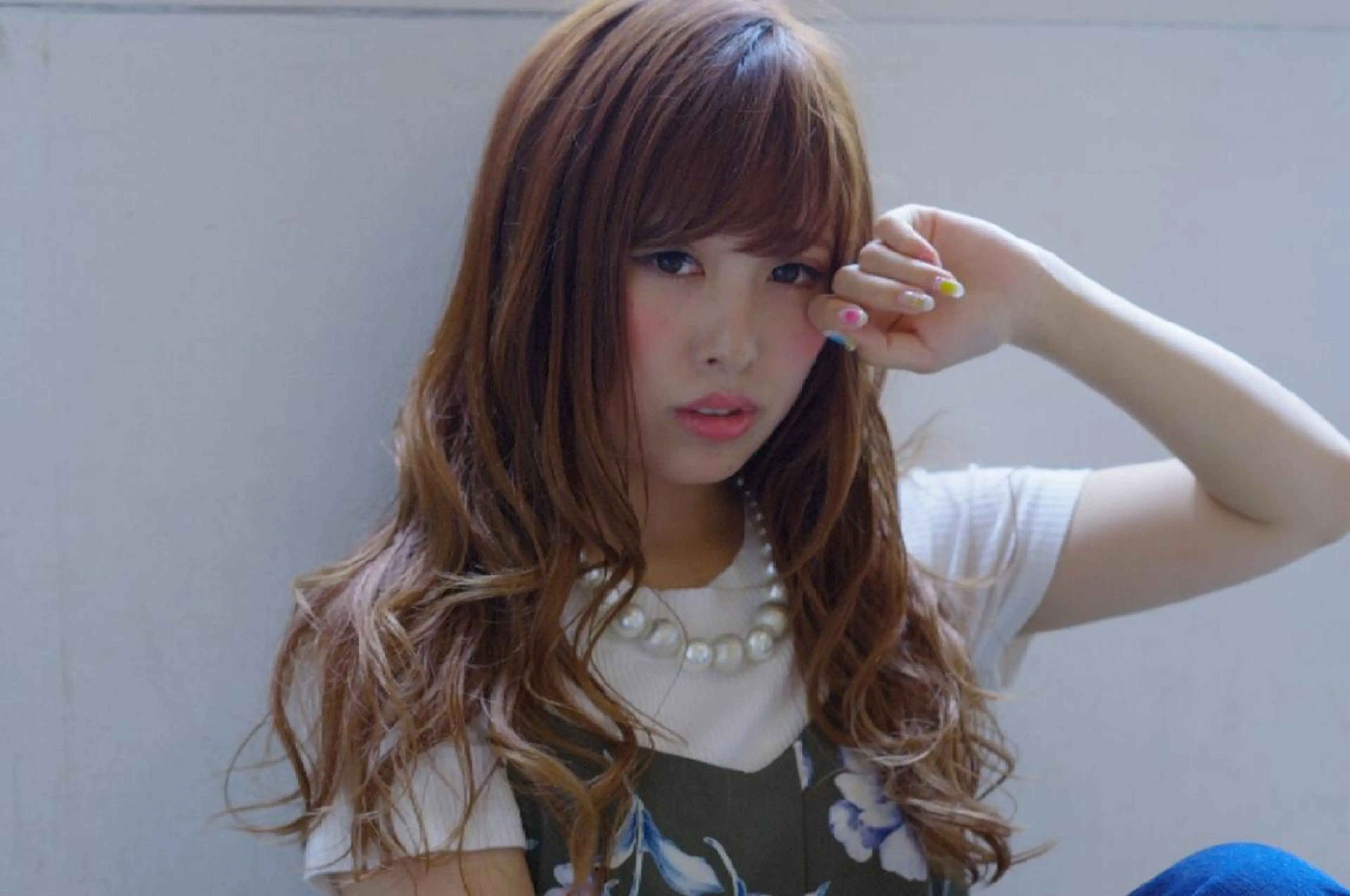 セミロング ロング カラー パーマ 🔳髪質改善🔳 岡本陽のヘアスタイル