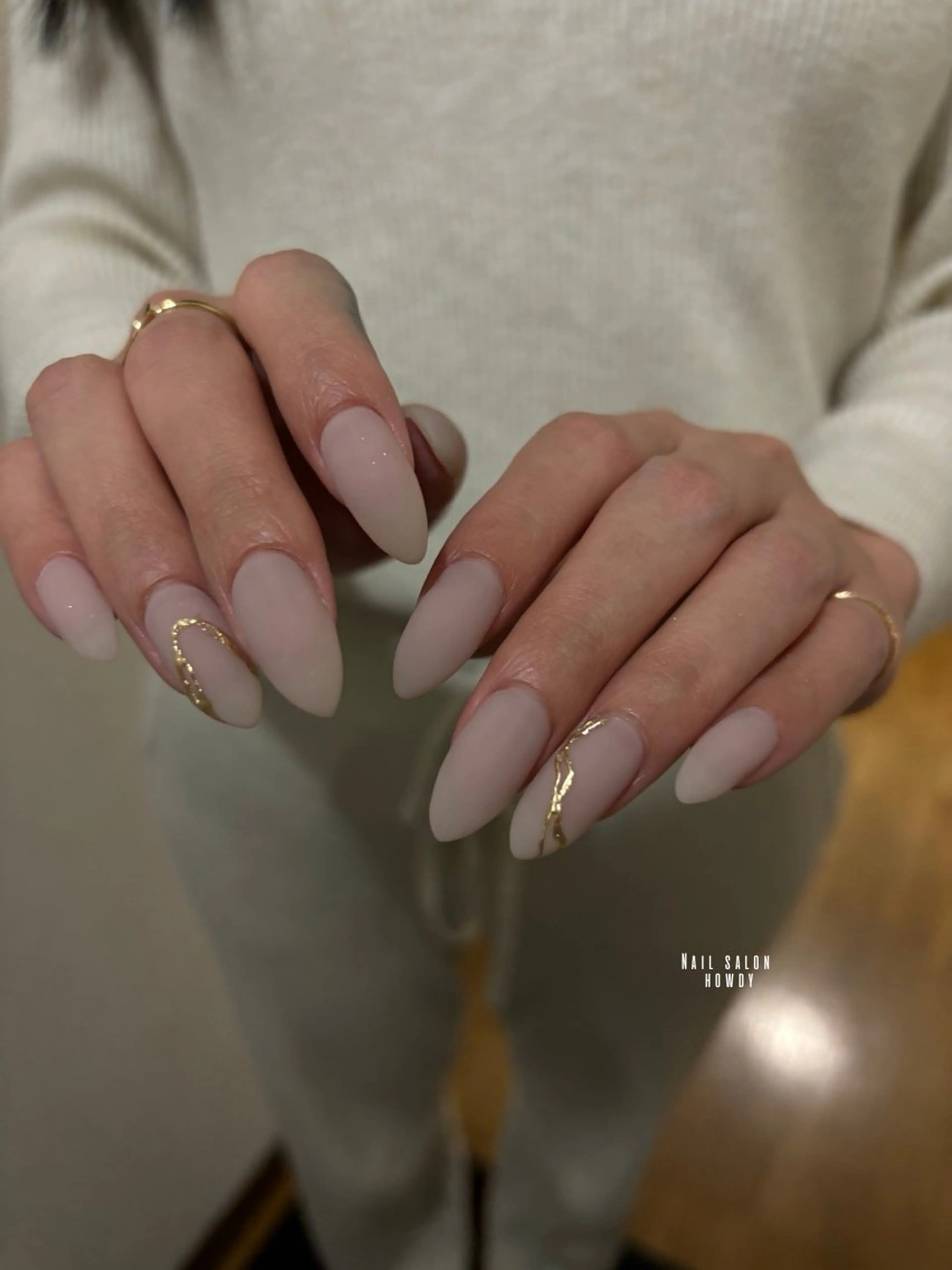 ネイル マットネイル ハンドネイル nail salon Howdyのネイルデザイン