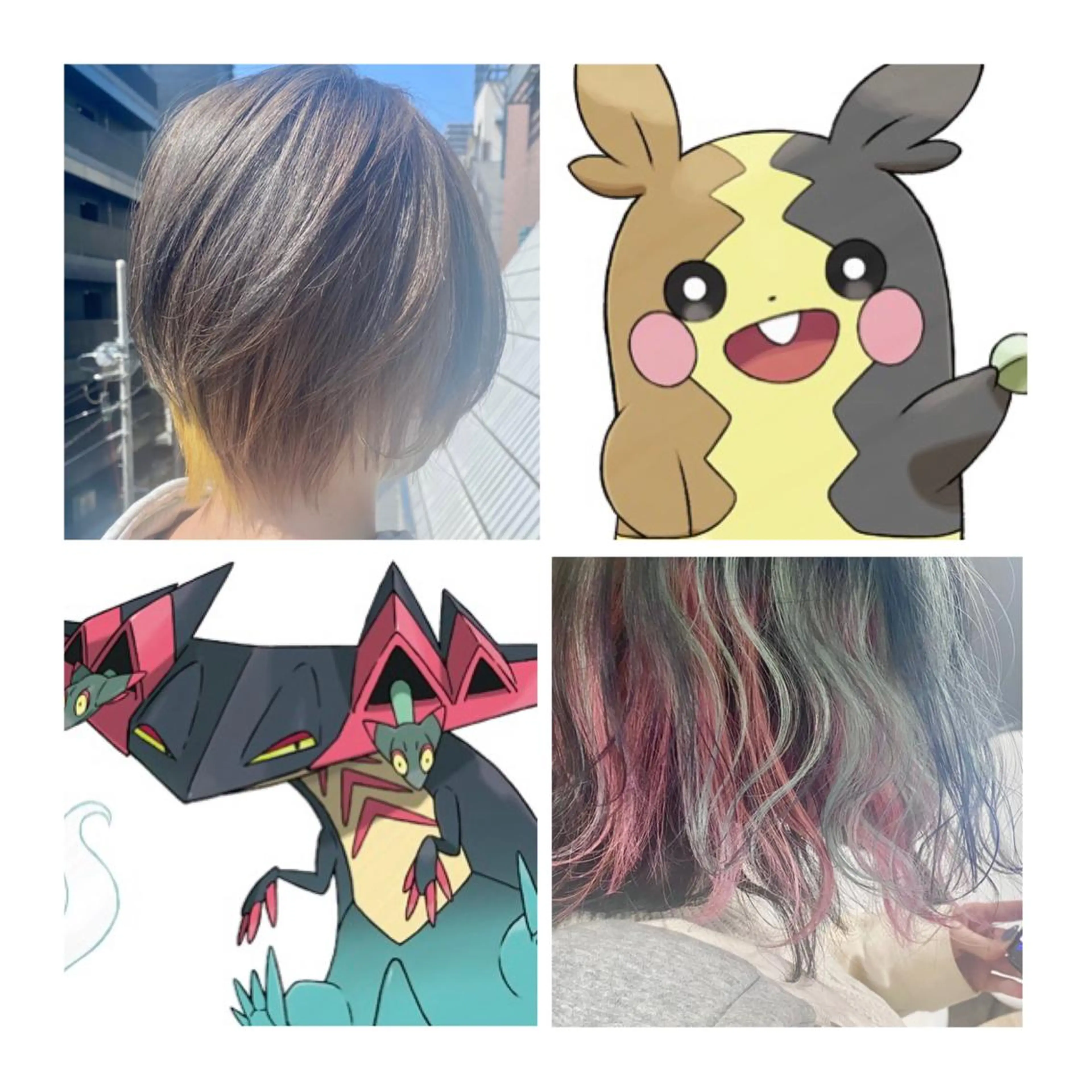 ミディアム カラー TSUNO🦖 派手髪/オタク美容師のヘアスタイル