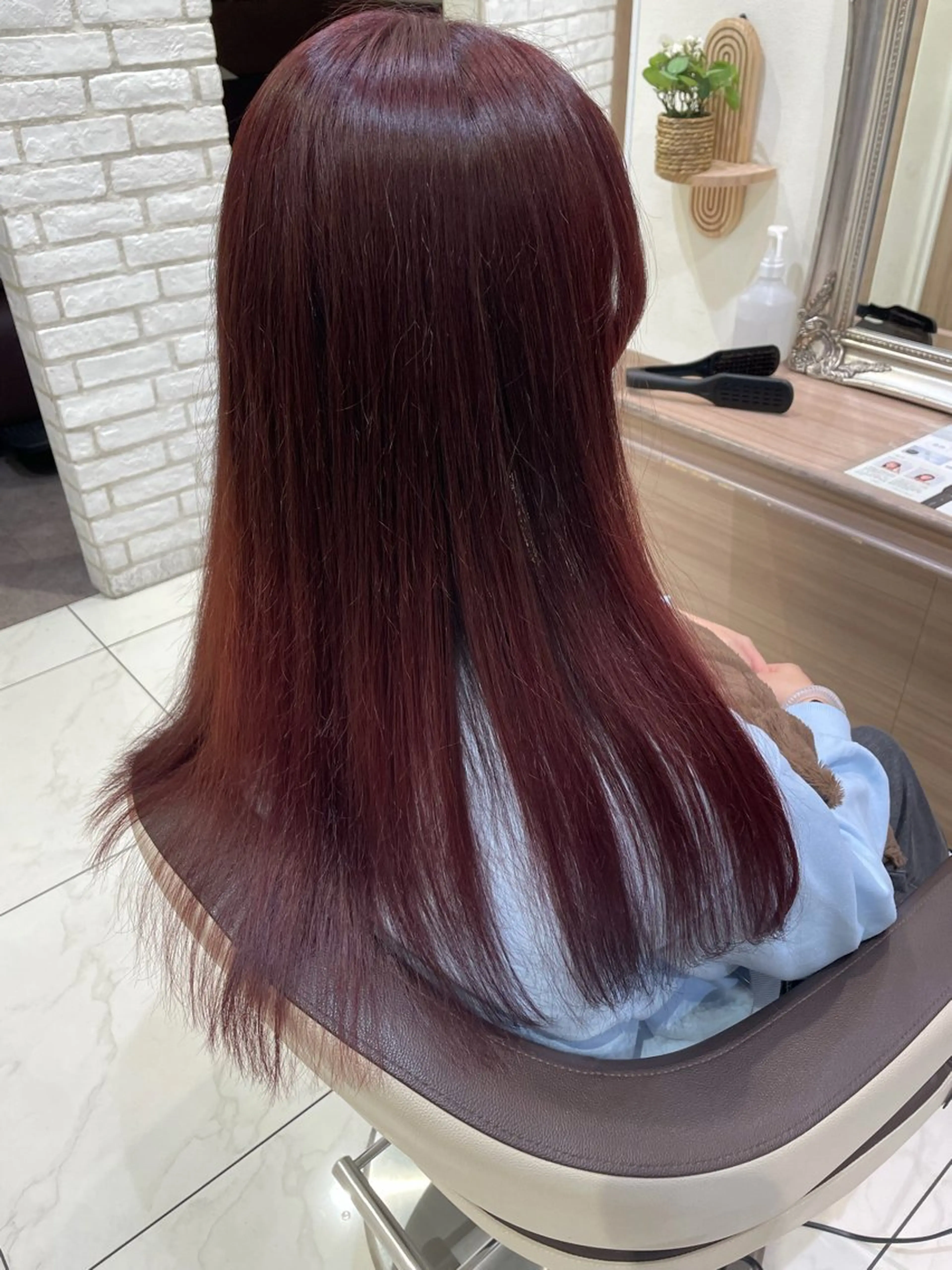 ロング カラー ブラウンカラー ピンクカラー ピンクブラウン 廣澤 雅生のヘアスタイル