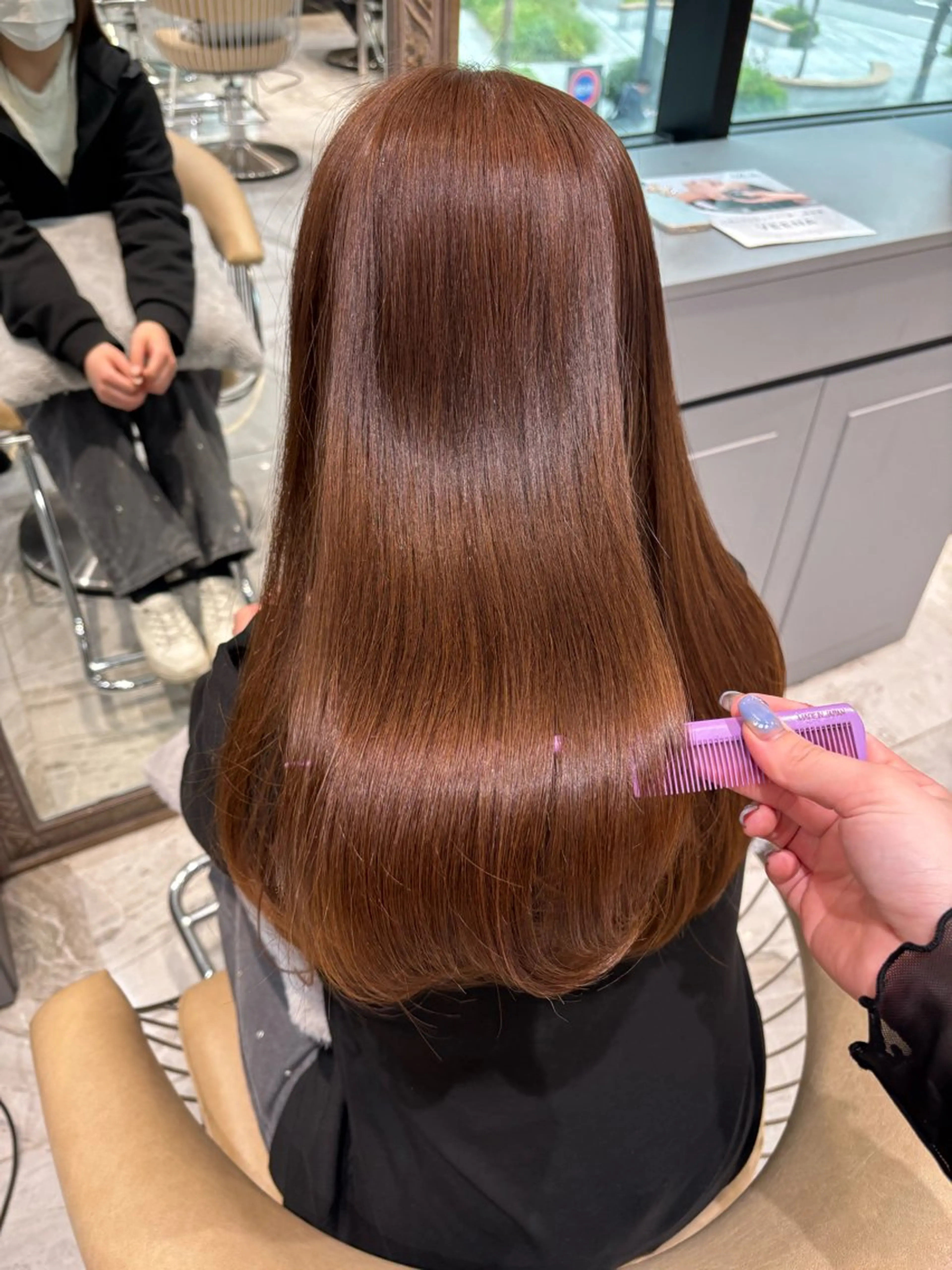 セミロング ヘアカラー 美髪縮毛矯正/ 髪質改善/AYARIのヘアスタイル