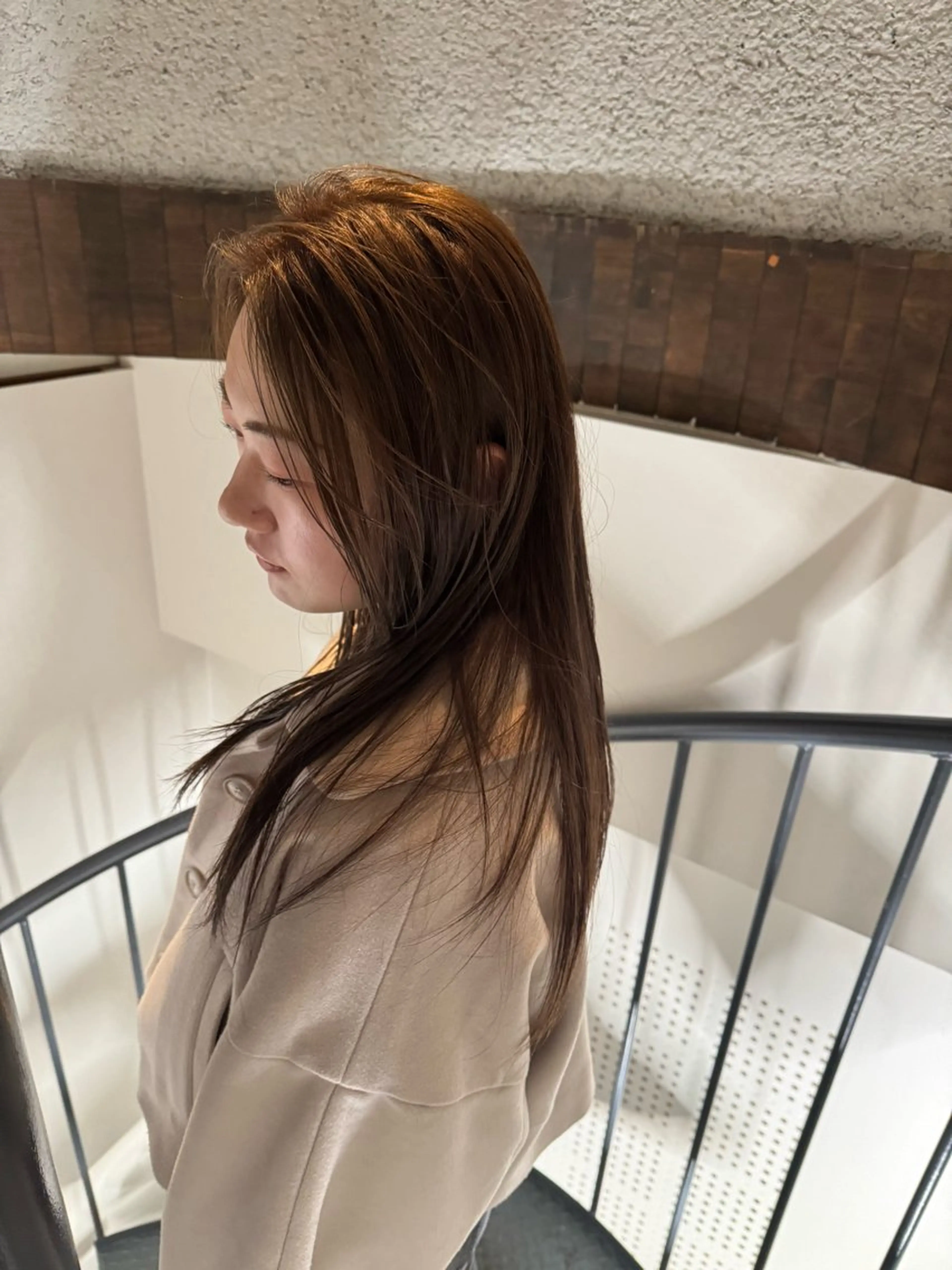 セミロング カラー ベージュカラー ヘアカラー 浅草美容師 coconaのヘアスタイル