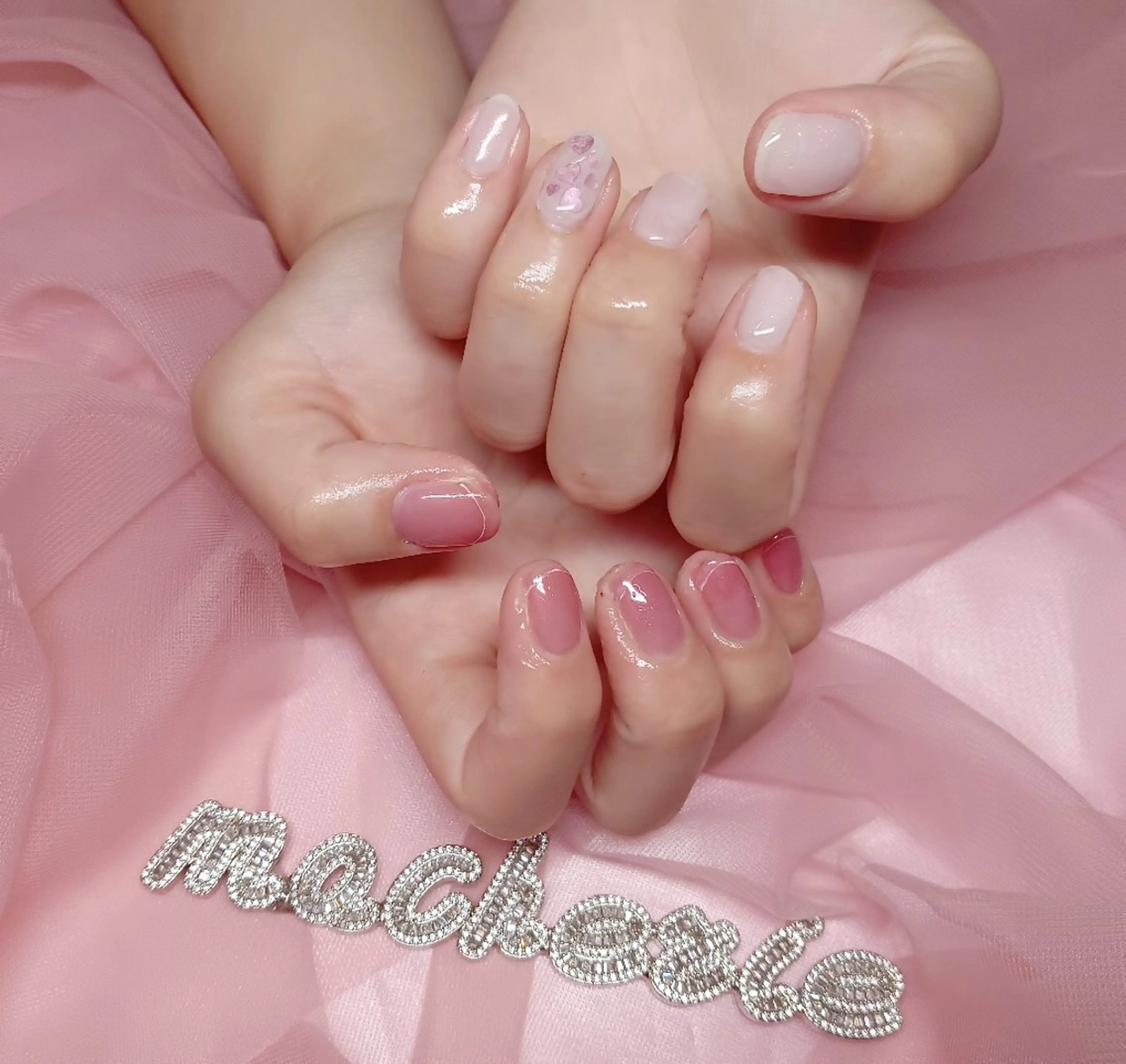 ネイル ピンク ハンドネイル Nail Salon macherieのネイルデザイン