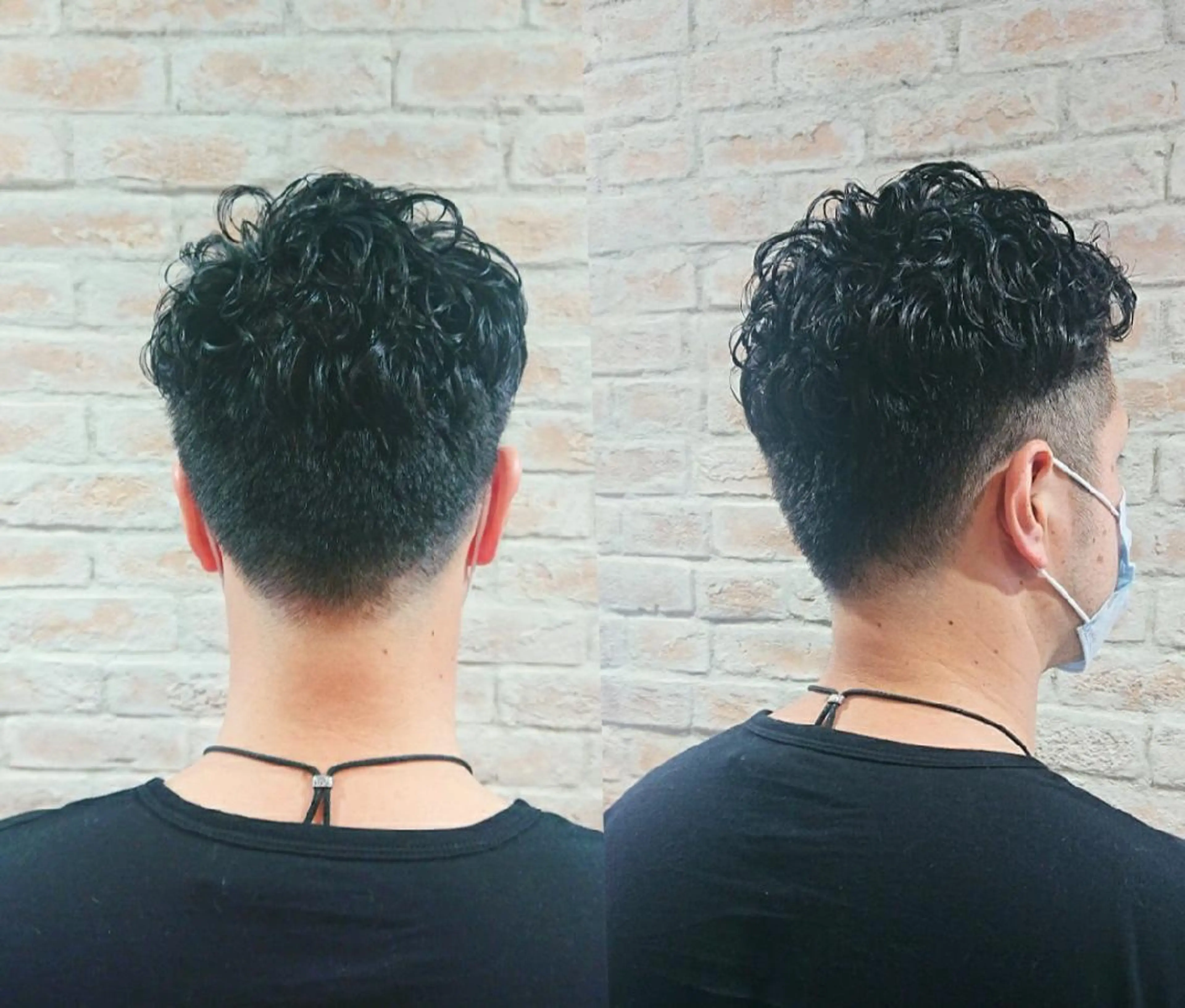 メンズ パーマ メンズパーマ 刈り上げ 赤松 摩美のヘアスタイル