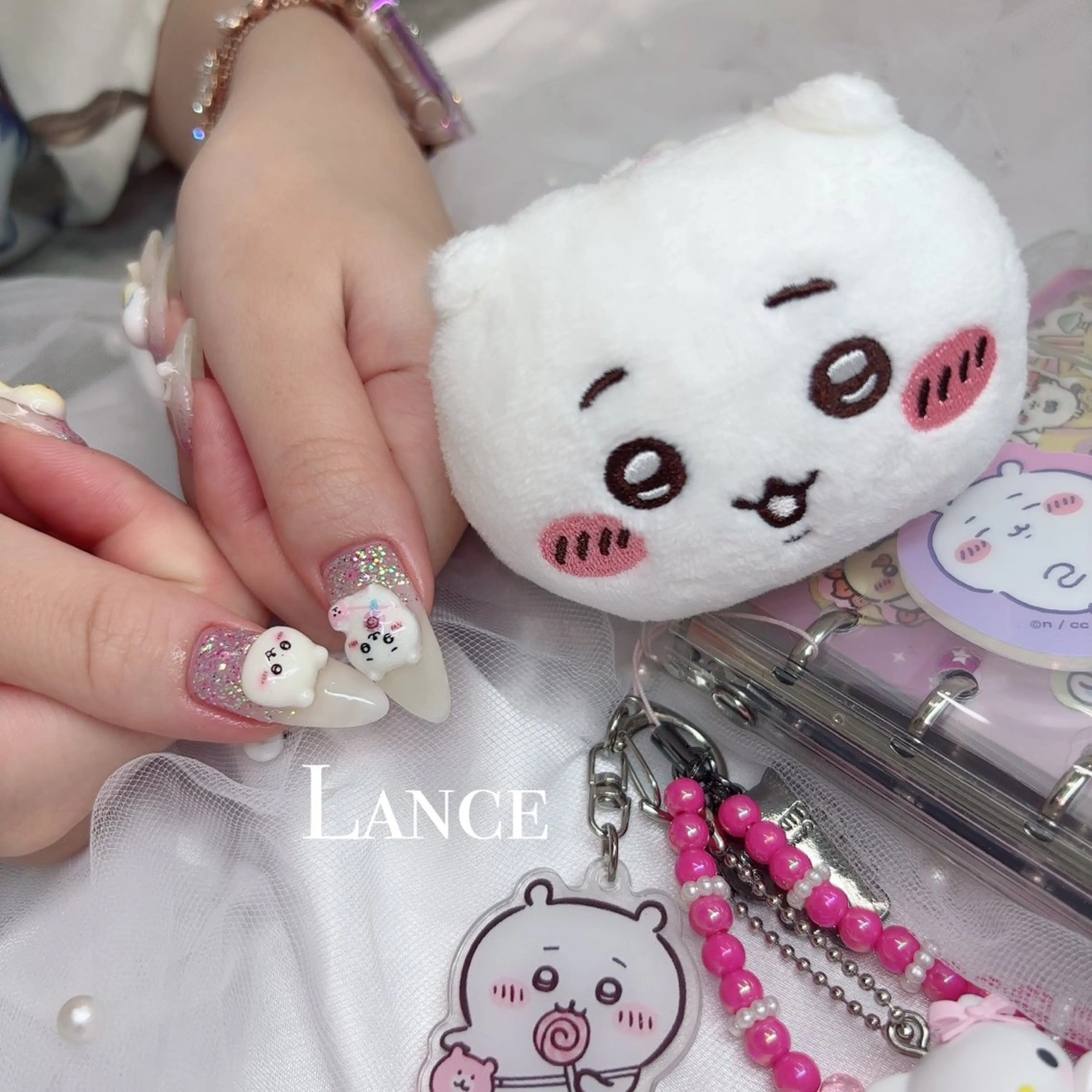ネイル オーロラネイル フットネイル 氷ネイル・うるうるネイル キラキラネイル 韓国ネイル Lance nailのネイルデザイン