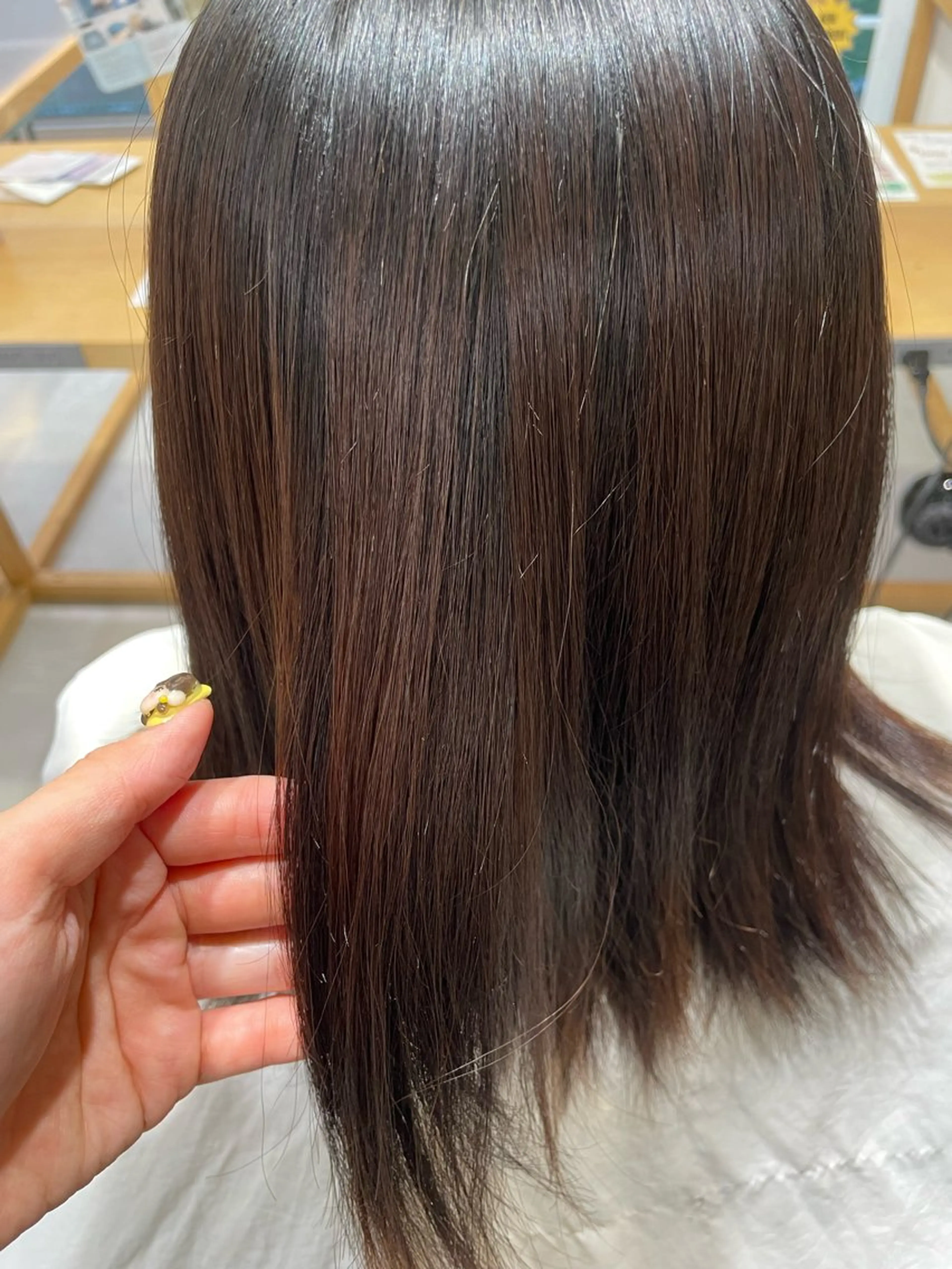 ミディアム 縮毛矯正 🌟Spinhair 福永えいみ🌙*.｡のヘアスタイル