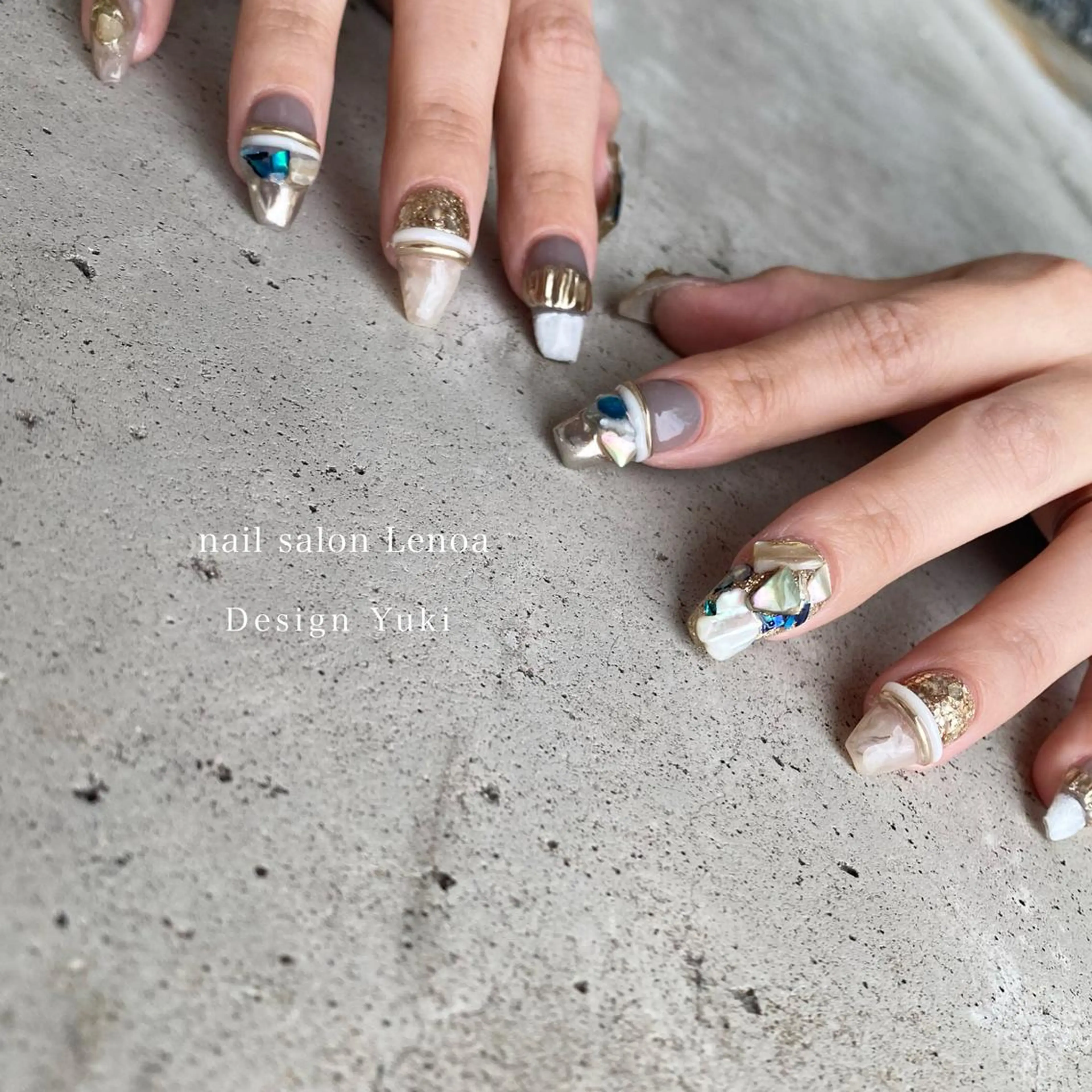 ネイル ハンドネイル Lenoa Yukiのネイルデザイン