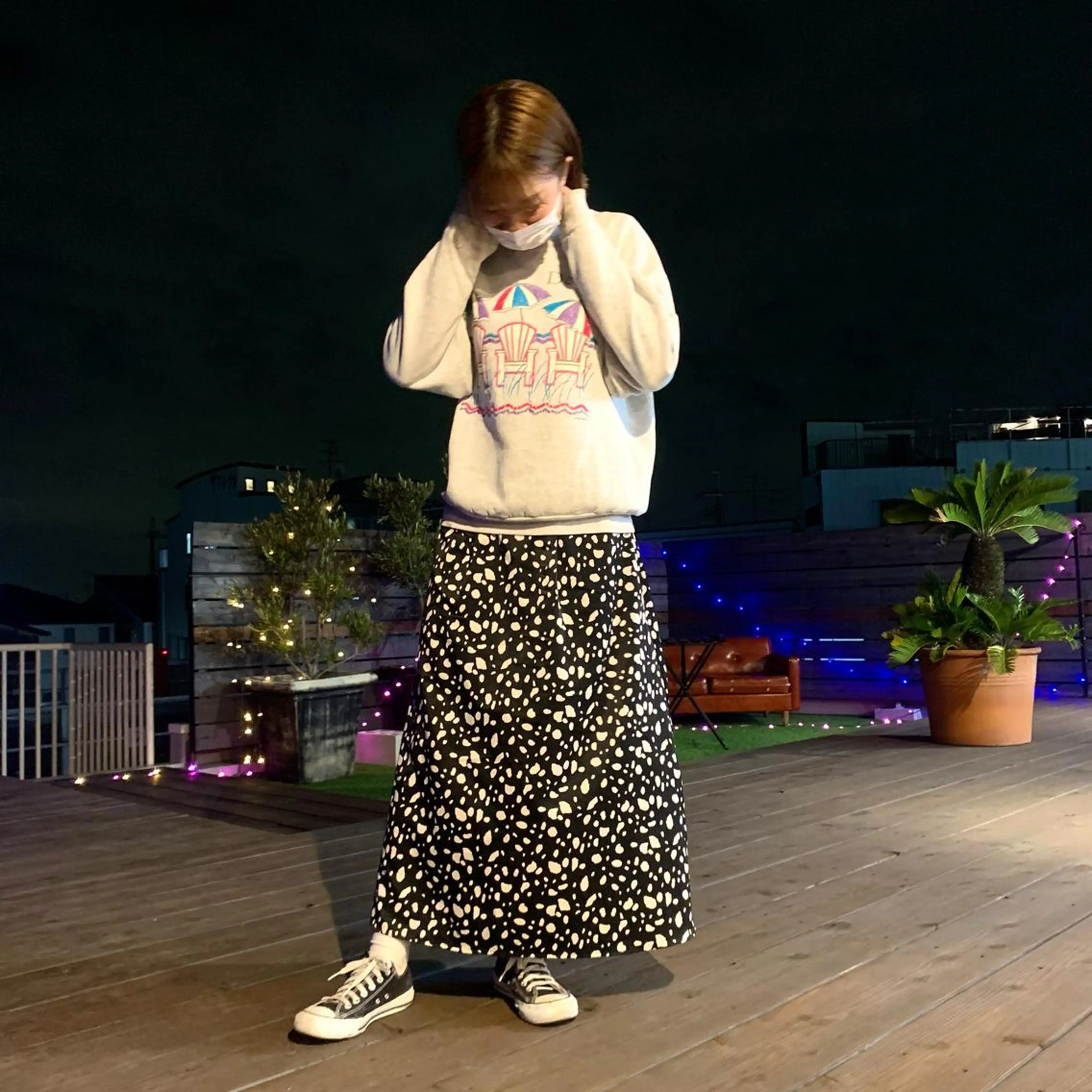 ミディアム カラー ブリーチ ダブルカラー イヤリングカラー インナーカラー ブリーチなしカラー Emma ecole所属・Emma ecole /栄/RIOのヘアスタイル