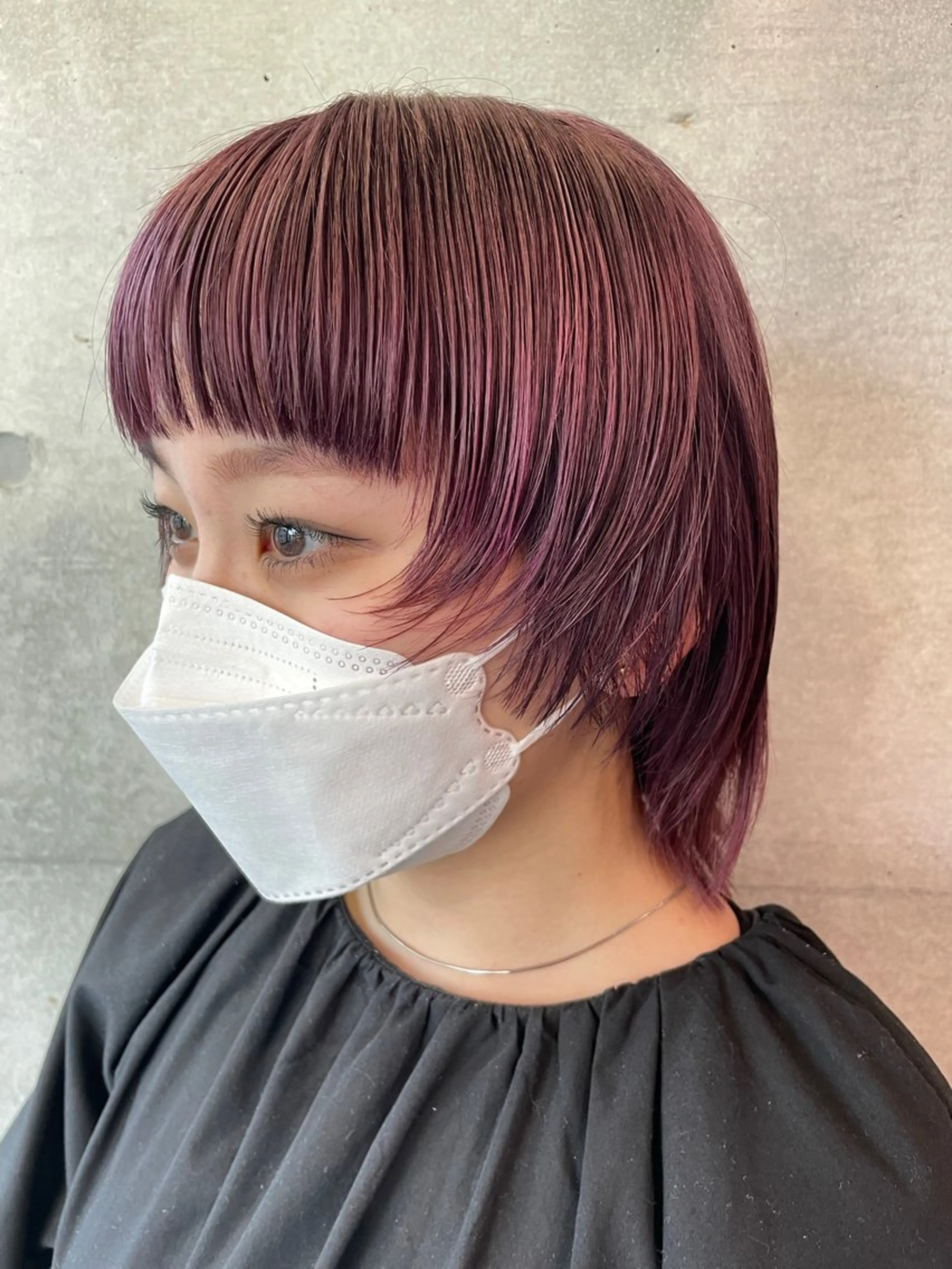 ミディアム カラー 韓国レイヤー/透明感 /髪質改善/アジキのヘアスタイル