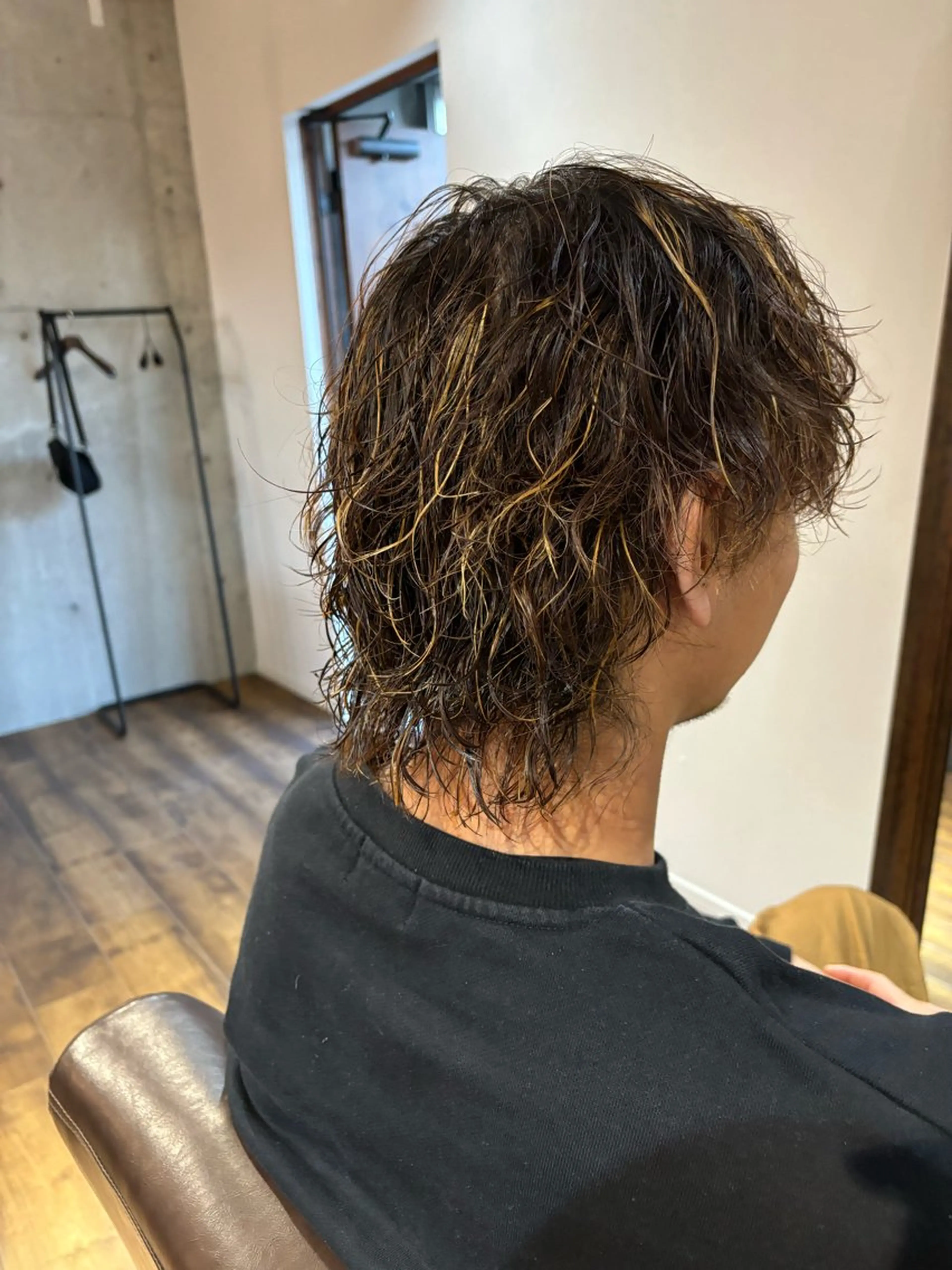 ミディアム カラー パーマ メンズ 高橋 一樹のヘアスタイル