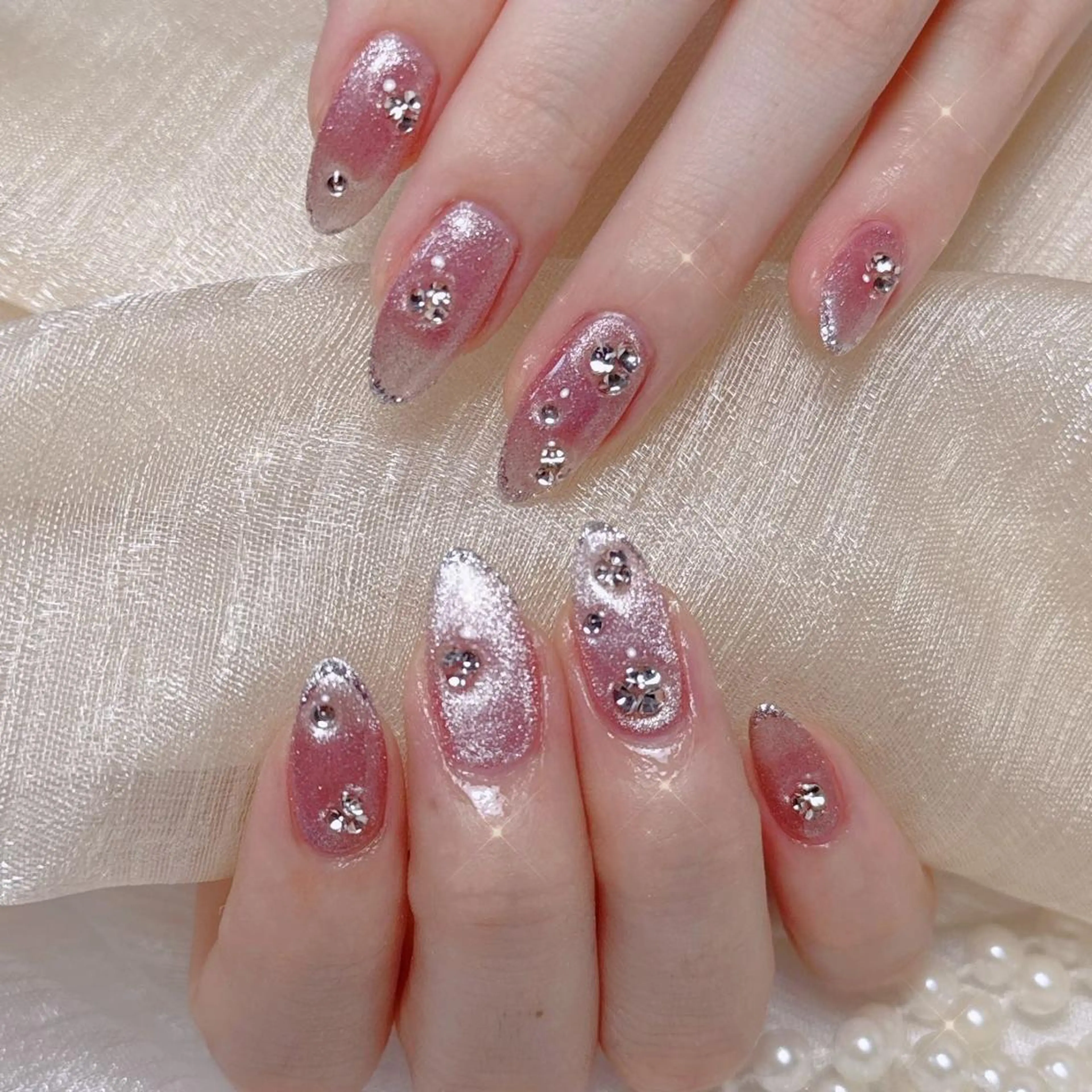 ネイル ハンドネイル 七海🎀 💗のネイルデザイン