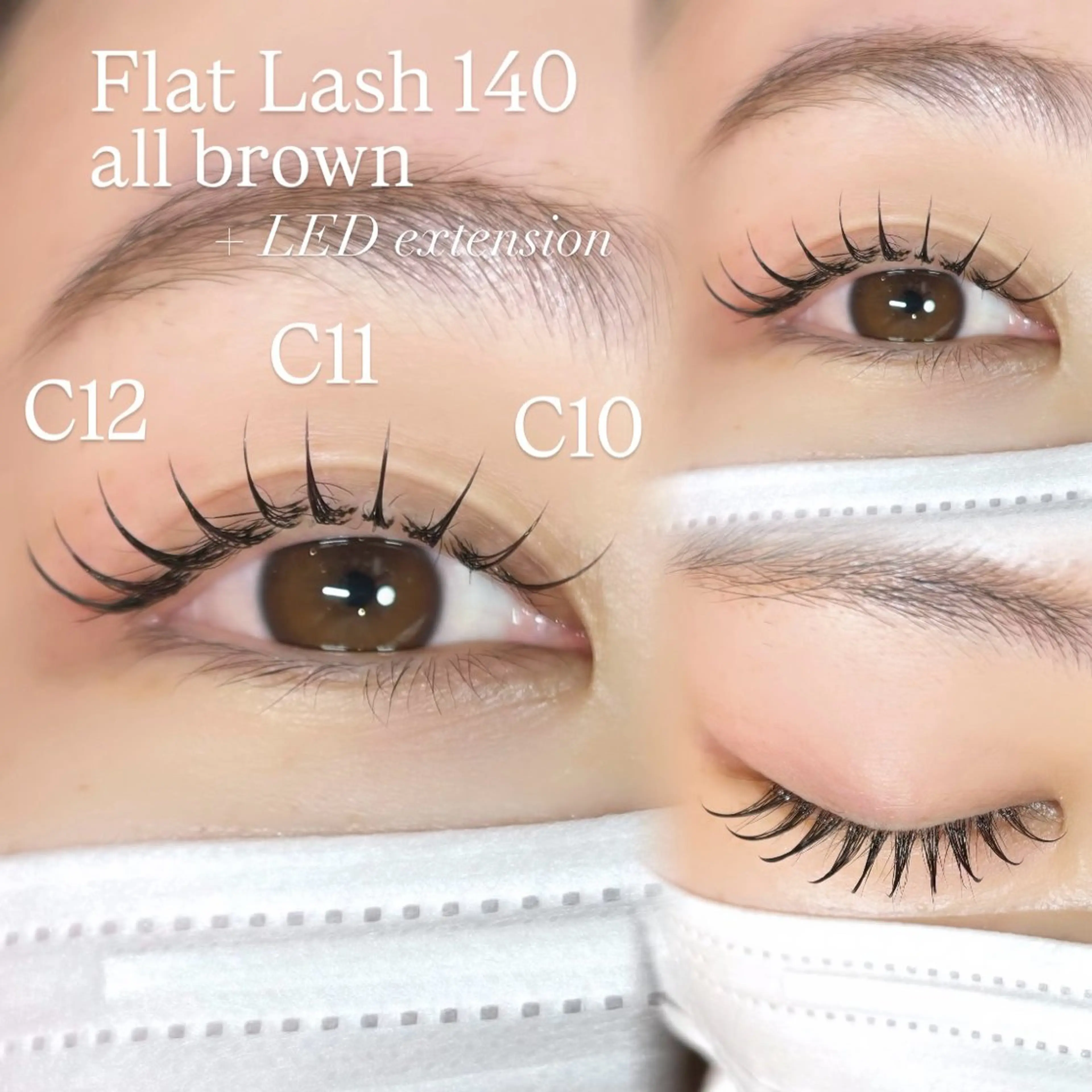 マツエク・マツパ フラットラッシュ マツエク 束感/LED/まつパ 🌼segawaのマツエク・マツパデザイン