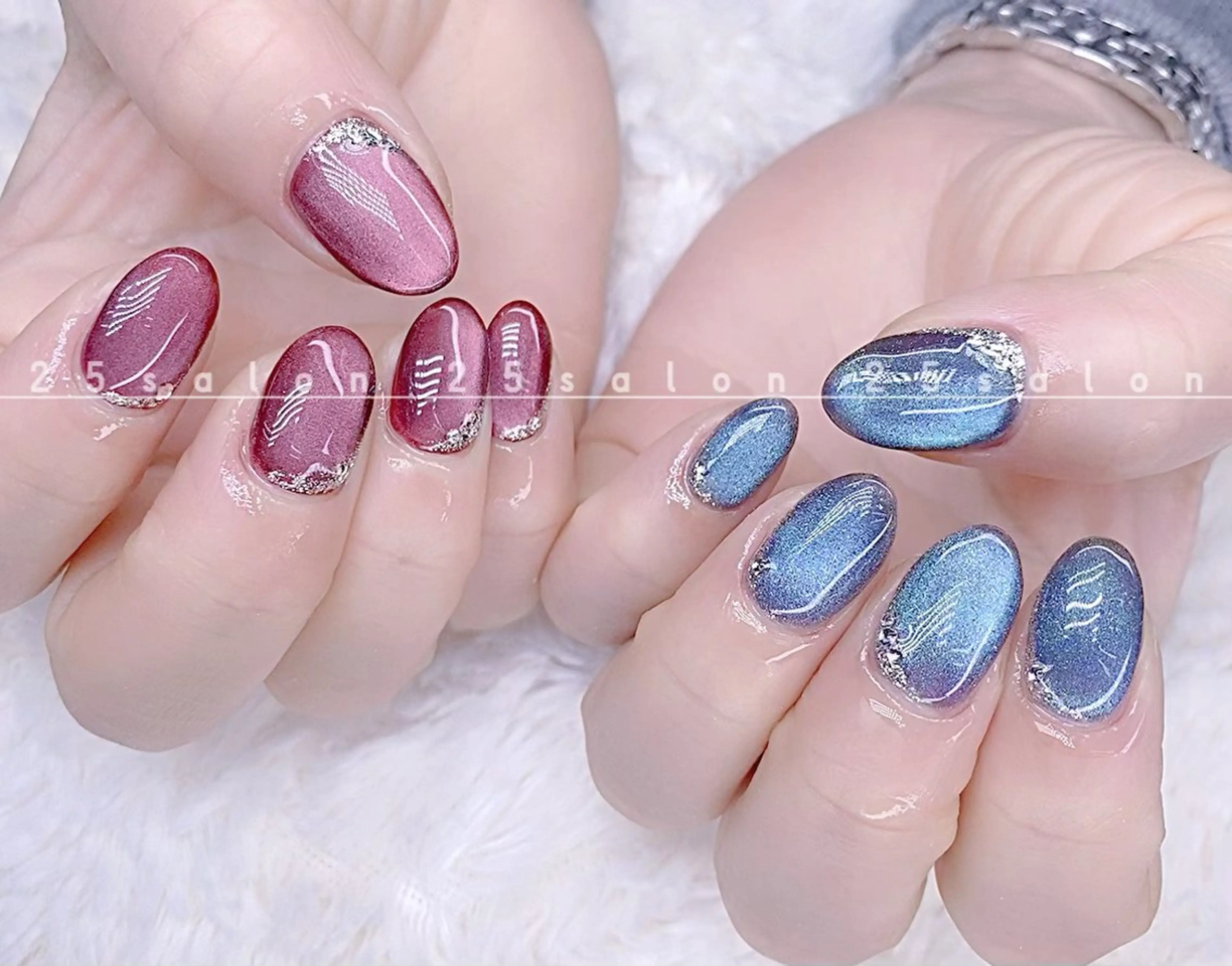 ネイル オーロラネイル チークネイル フットネイル フレンチネイル ジェルネイル 2 5のマツエク・マツパデザイン