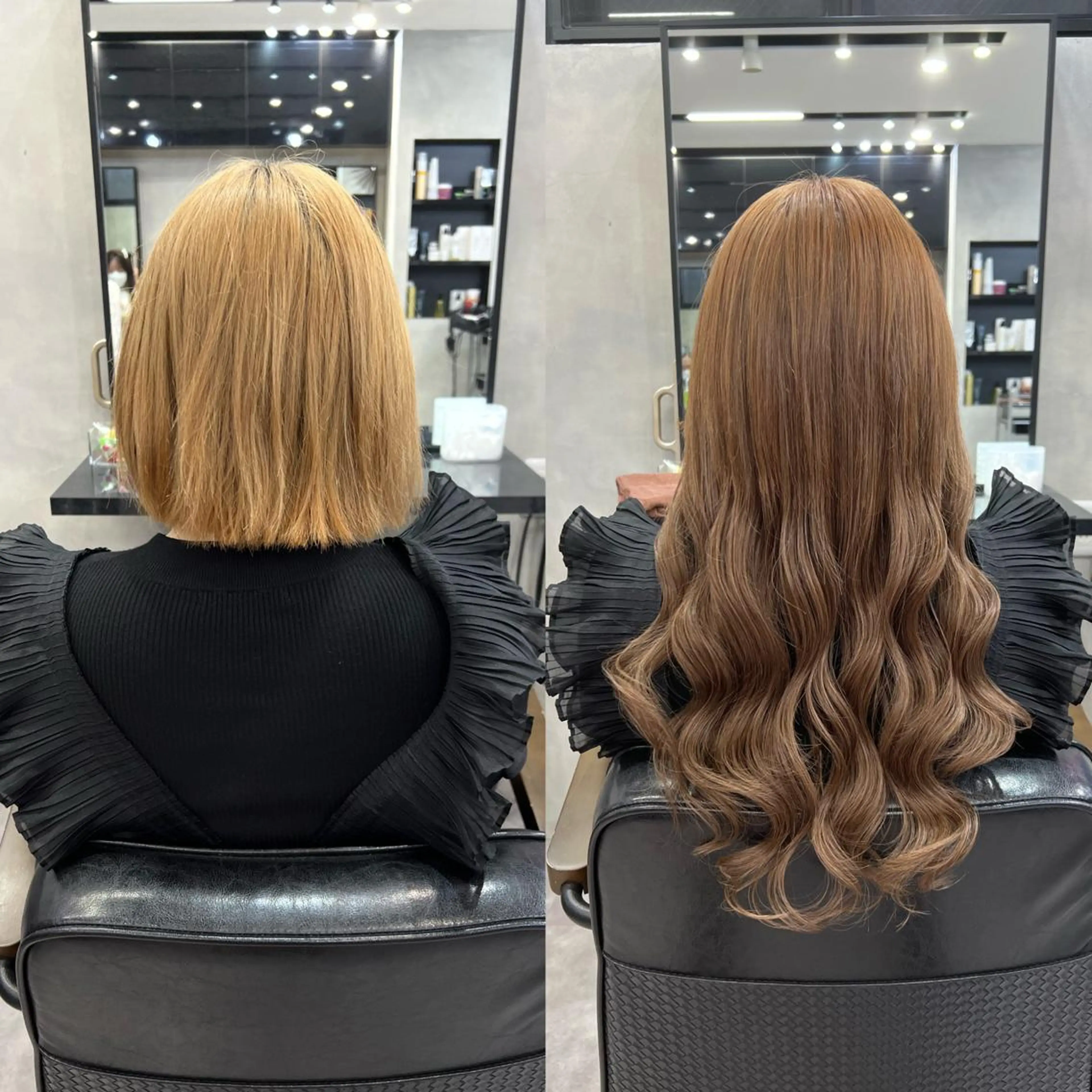 ロング カラー ヘアアレンジ シールエクステ アディクシーカラー アッシュ バレイヤージュ ベージュカラー カット ヘアカラー エクステ ar+ ❤︎ maiのヘアスタイル