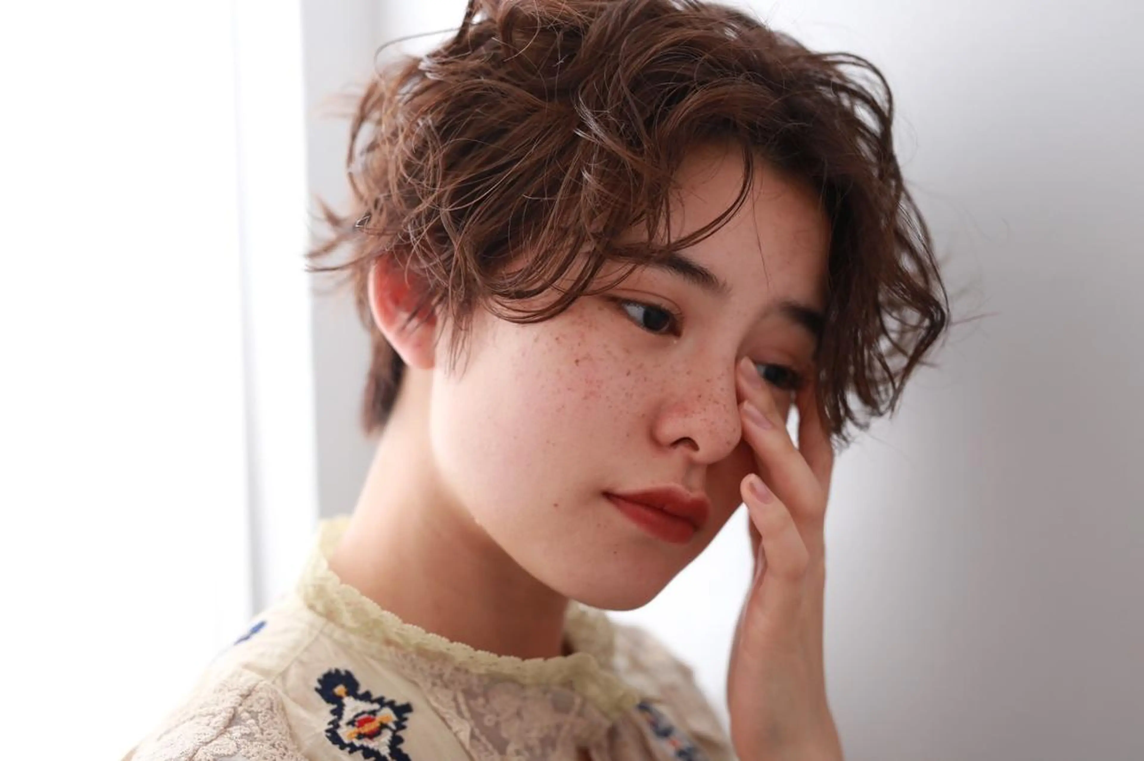 ショート カラー パーマ レイヤーカット✂️ 横浜No1♡下鳥翔子のヘアスタイル
