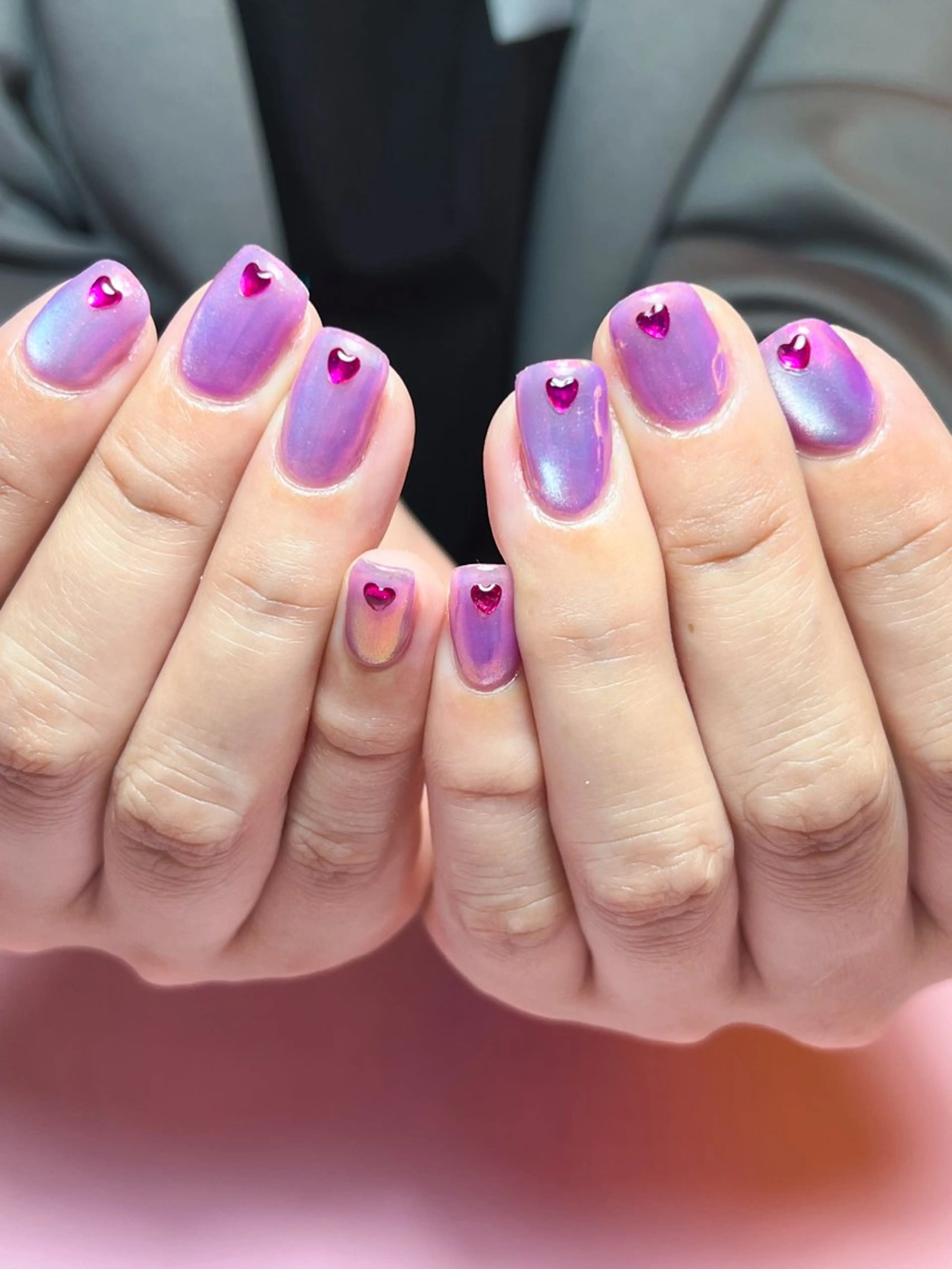 ネイル 氷ネイル・うるうるネイル ハンドネイル ハンドケア ナツインフィニティ ネイルズ（なつ）のネイルデザイン