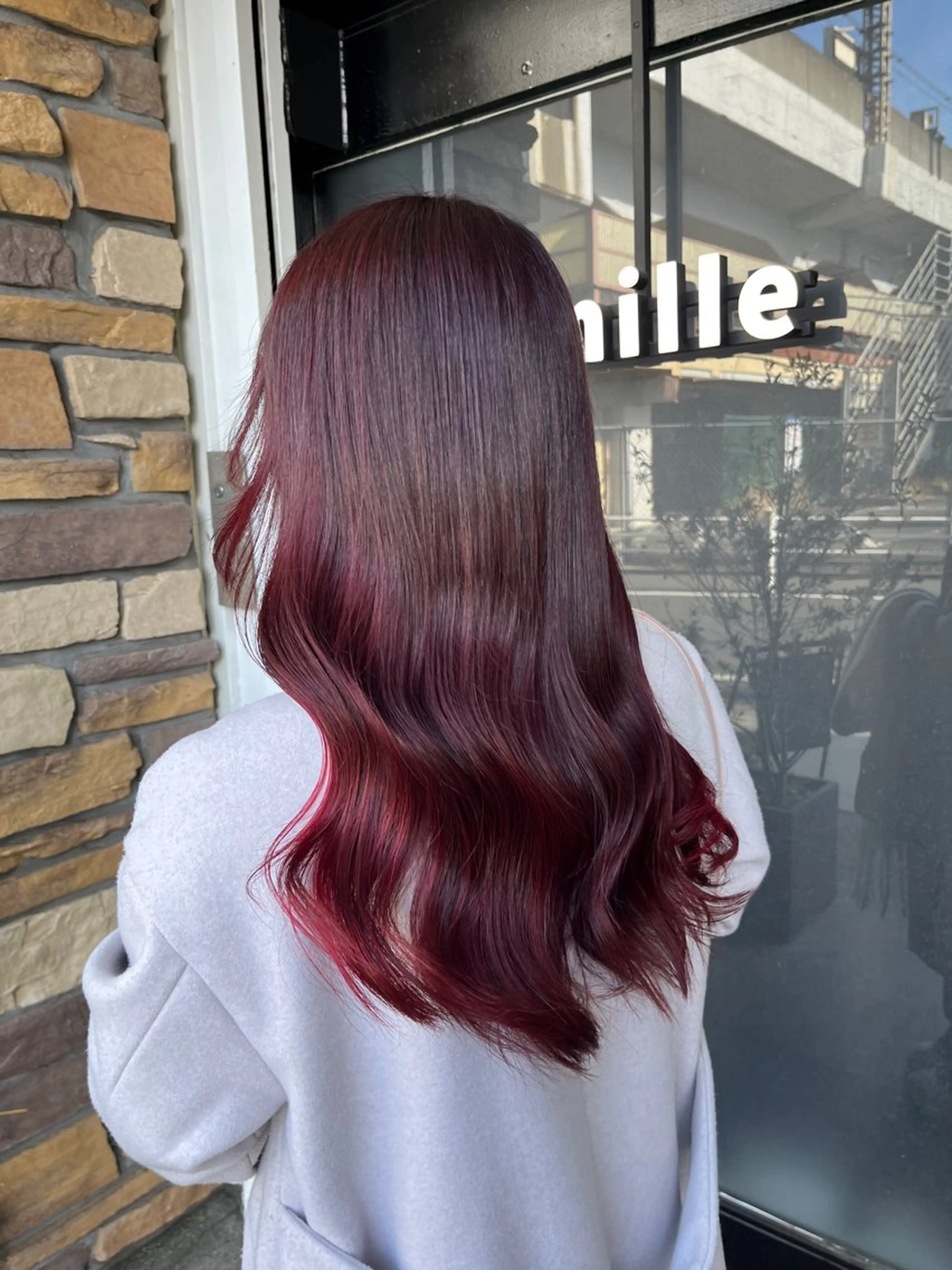 ロング カット ヘアカラー トリートメント ブリーチ/髪質改善 Norikaのヘアスタイル