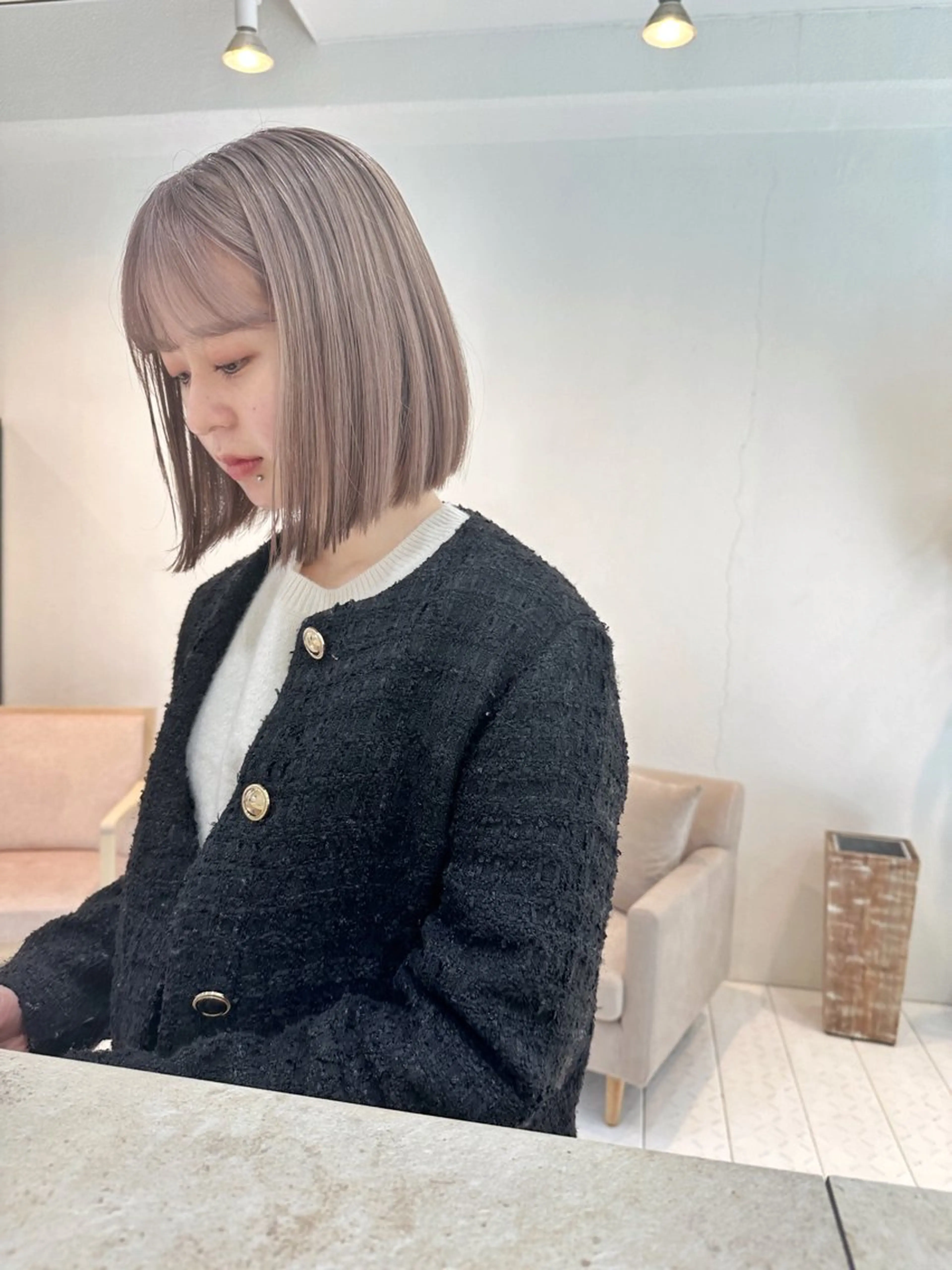 ケアブリーチ＋カラー(シャンプーブロー付き)の写真