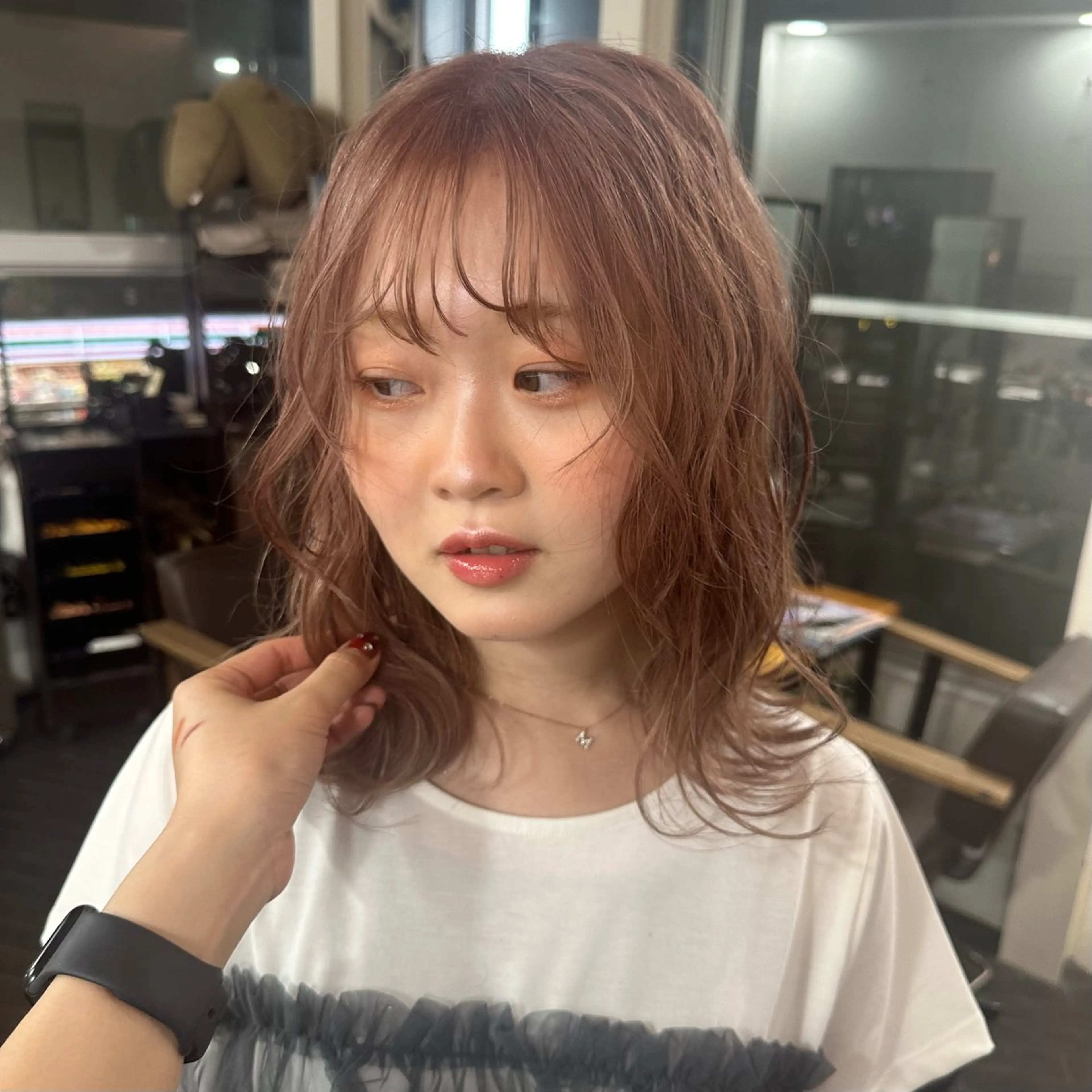 カラー ヘアカラー トリートメント noa / 郡山ボブ ×透明感カラーのヘアスタイル