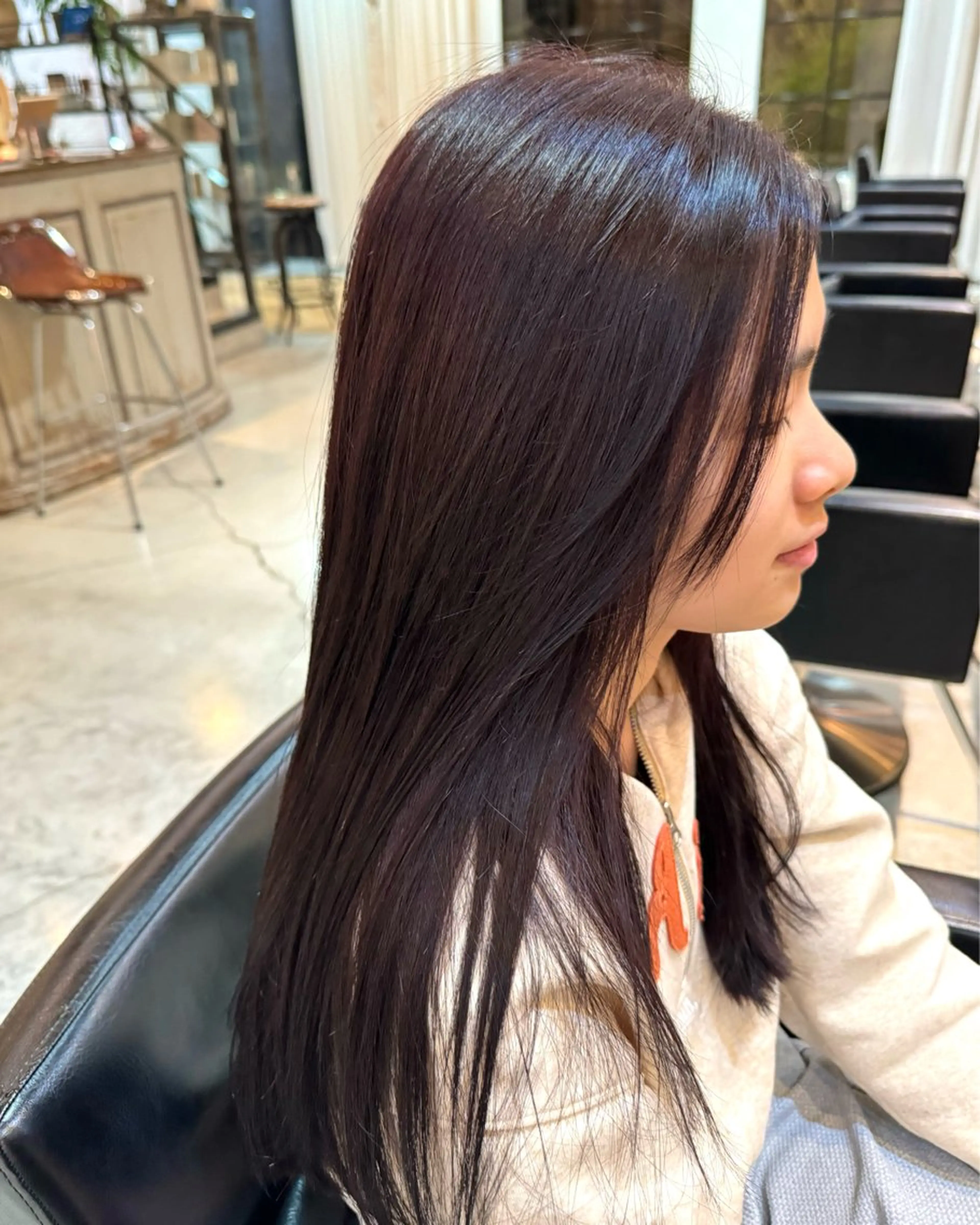 ロング カラー パープルカラー カット ヘアカラー reira/堀江/ 似合わせカットのヘアスタイル