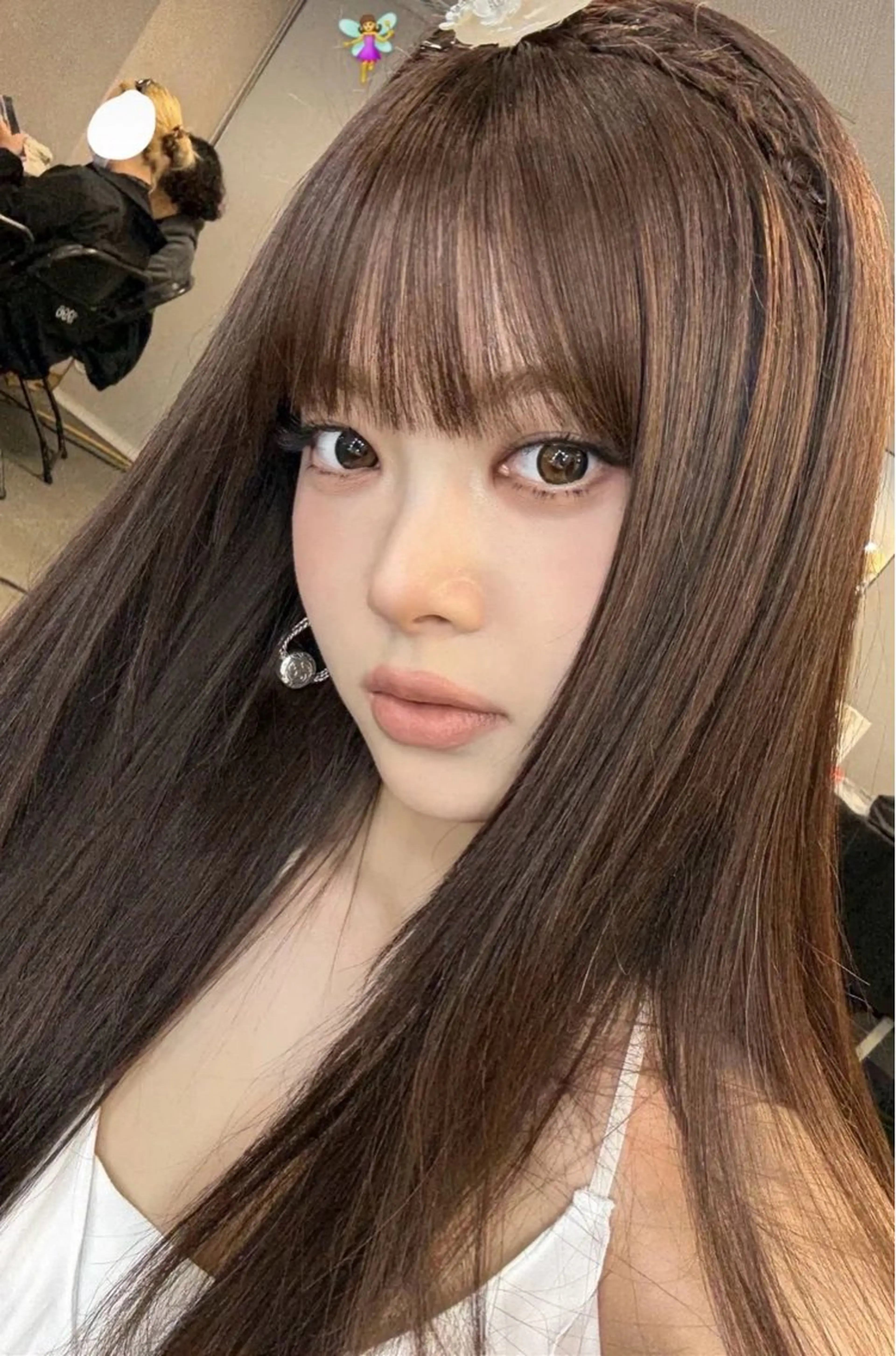 ロング カラー ベージュカラー ヘアカラー トリートメント ブリーチなし🩶 グレージュのヘアスタイル