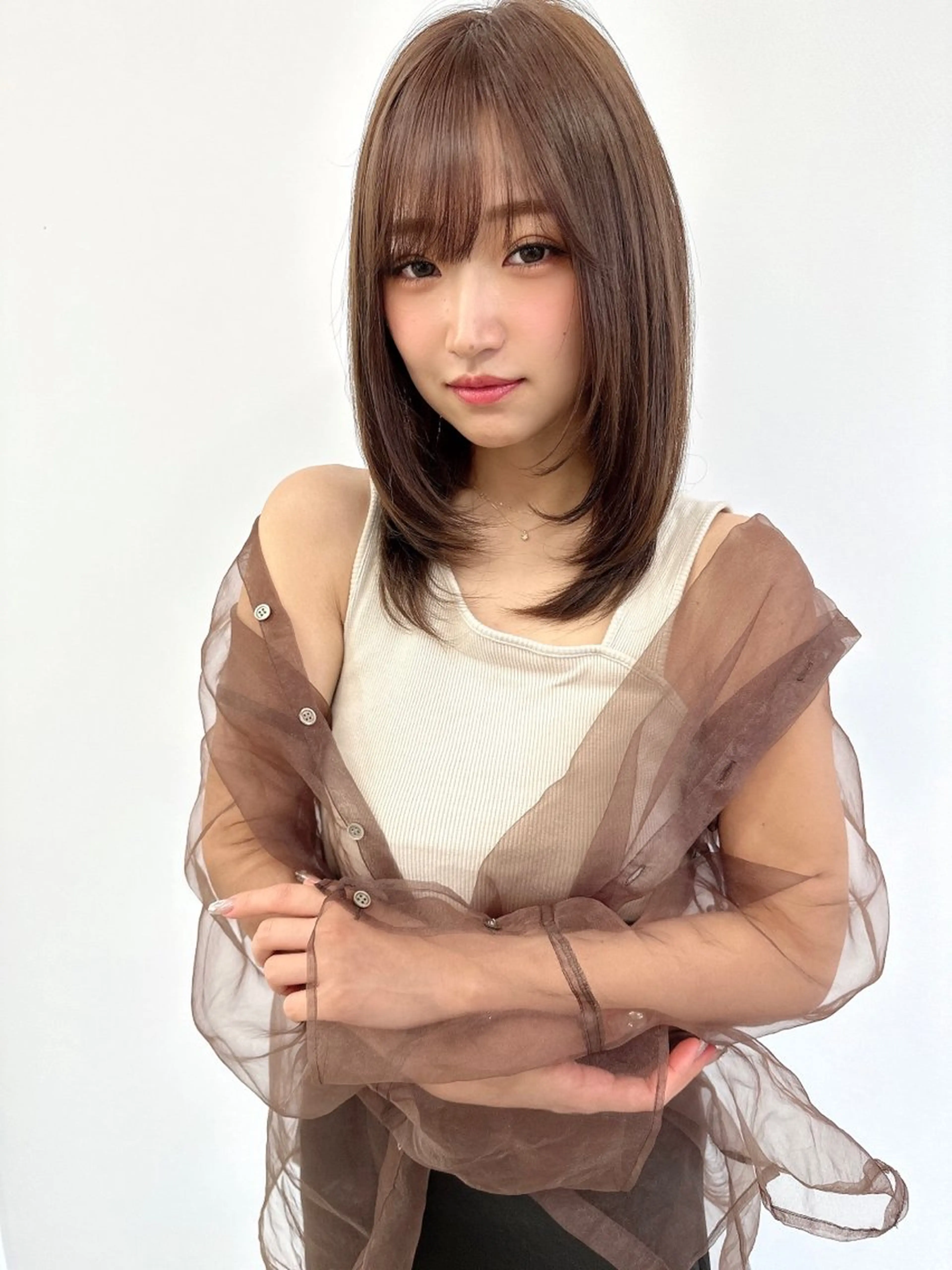 ミディアム カラー vince. moekoのヘアスタイル