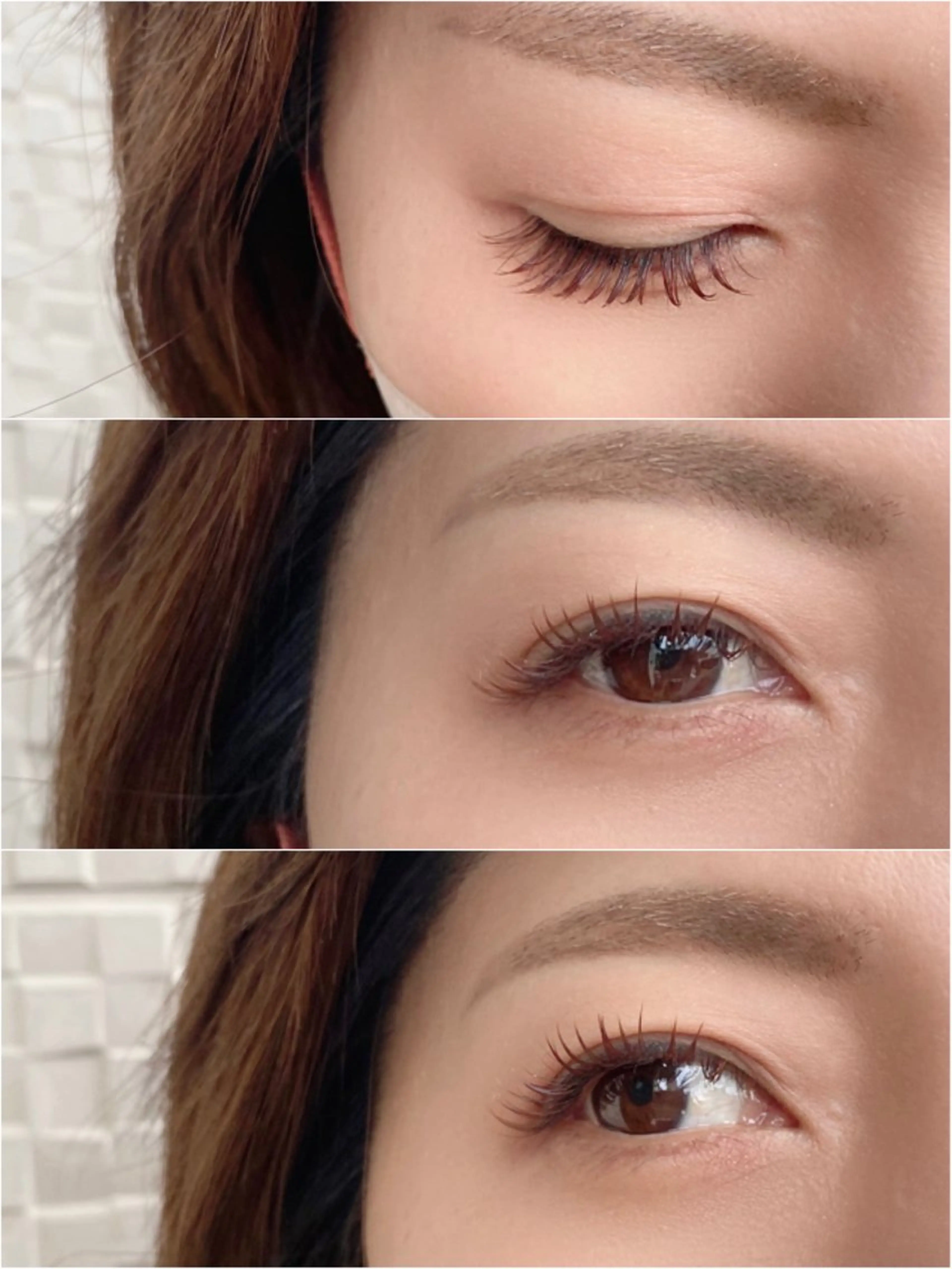 マツエク・マツパ カラーマツエク PLATINUM DOLL ERIのマツエク・マツパデザイン