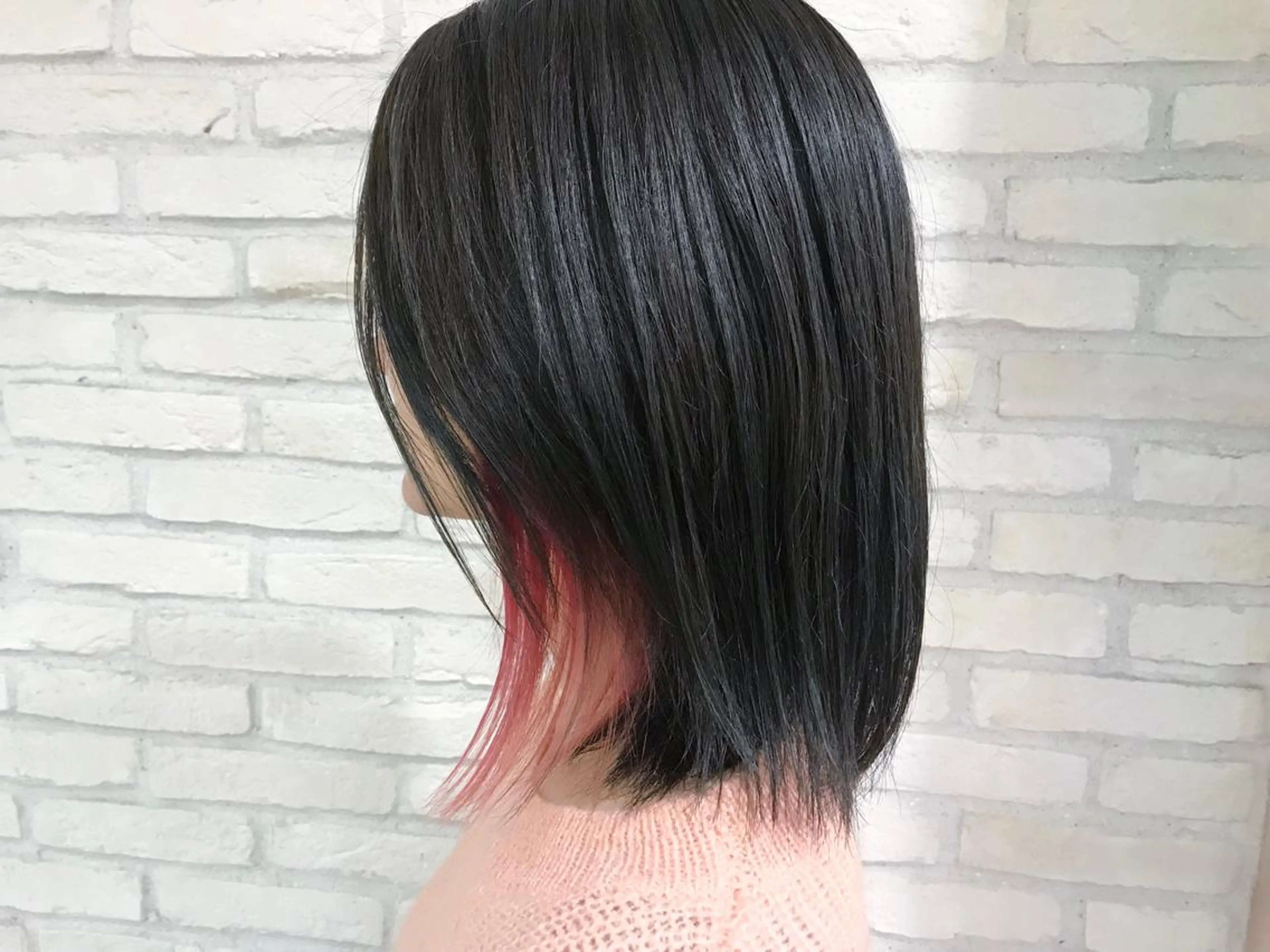 ミディアム カラー ブリーチ 横浜🍒ルーツカラー エクステ／RIEのヘアスタイル