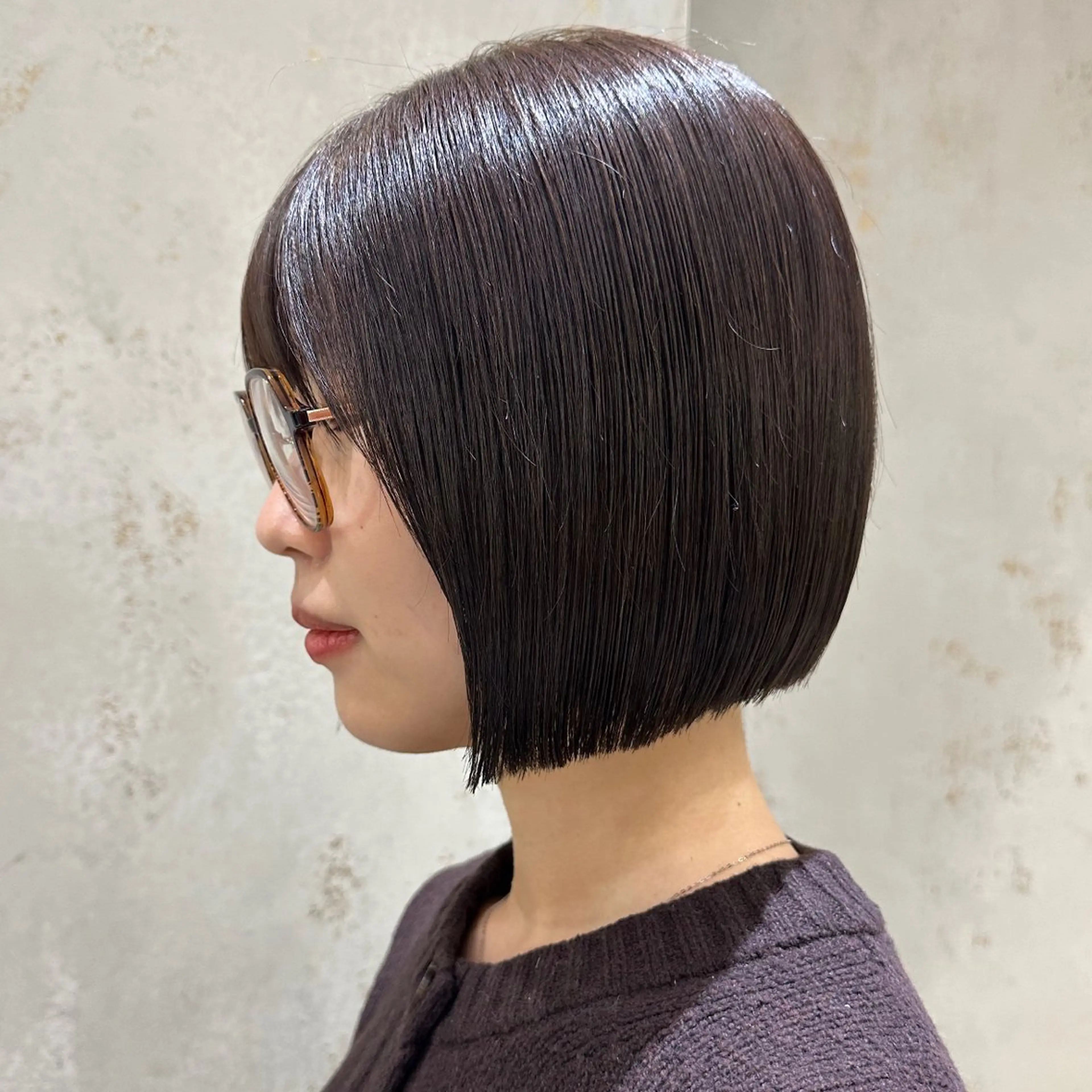 ミディアム カット トリートメント ボブ　フレンチボブ/ レイヤー縮毛Yukiのヘアスタイル