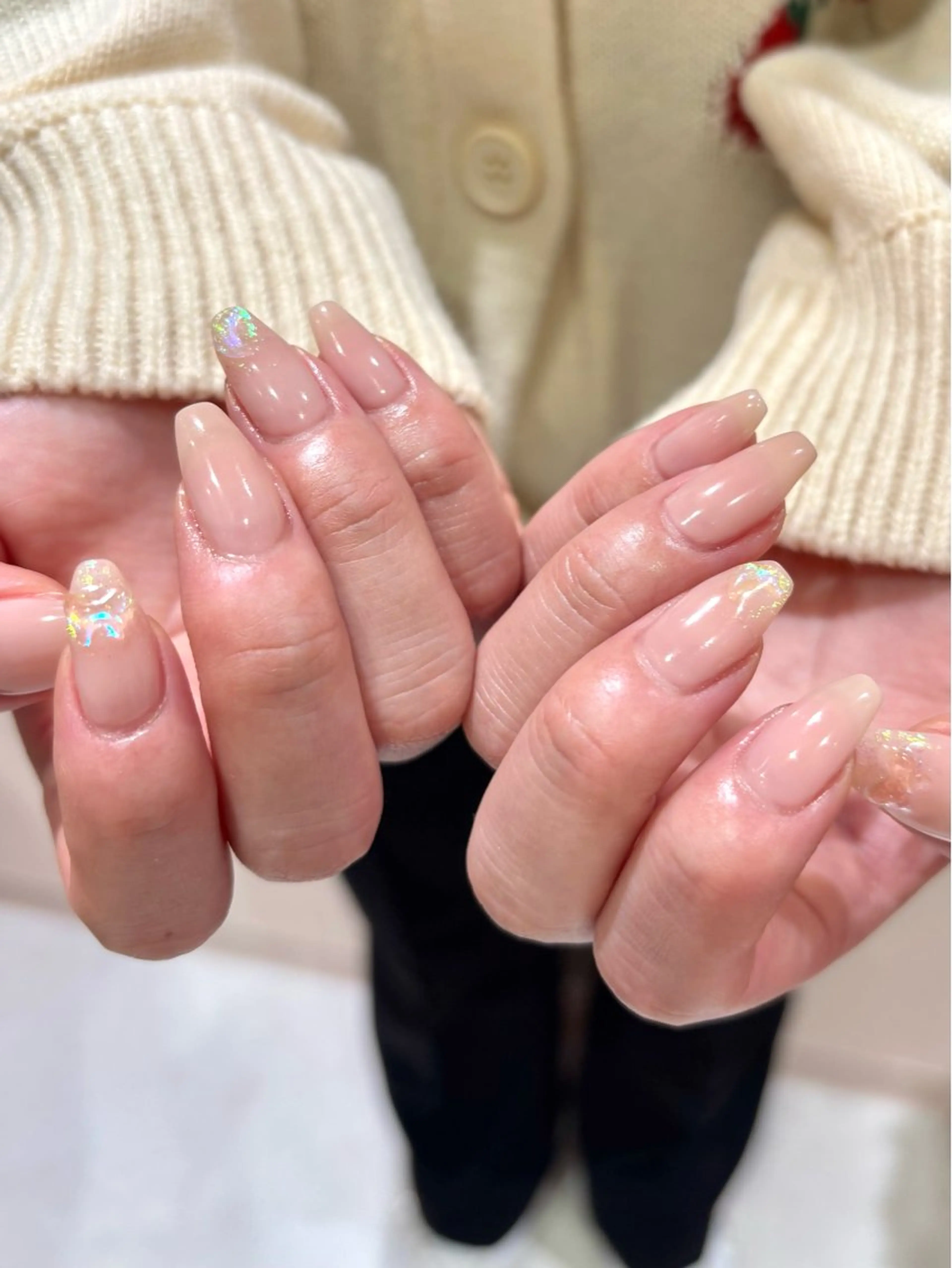 ネイル オーロラネイル LUCY心斎橋/ 💍Saki💍のネイルデザイン