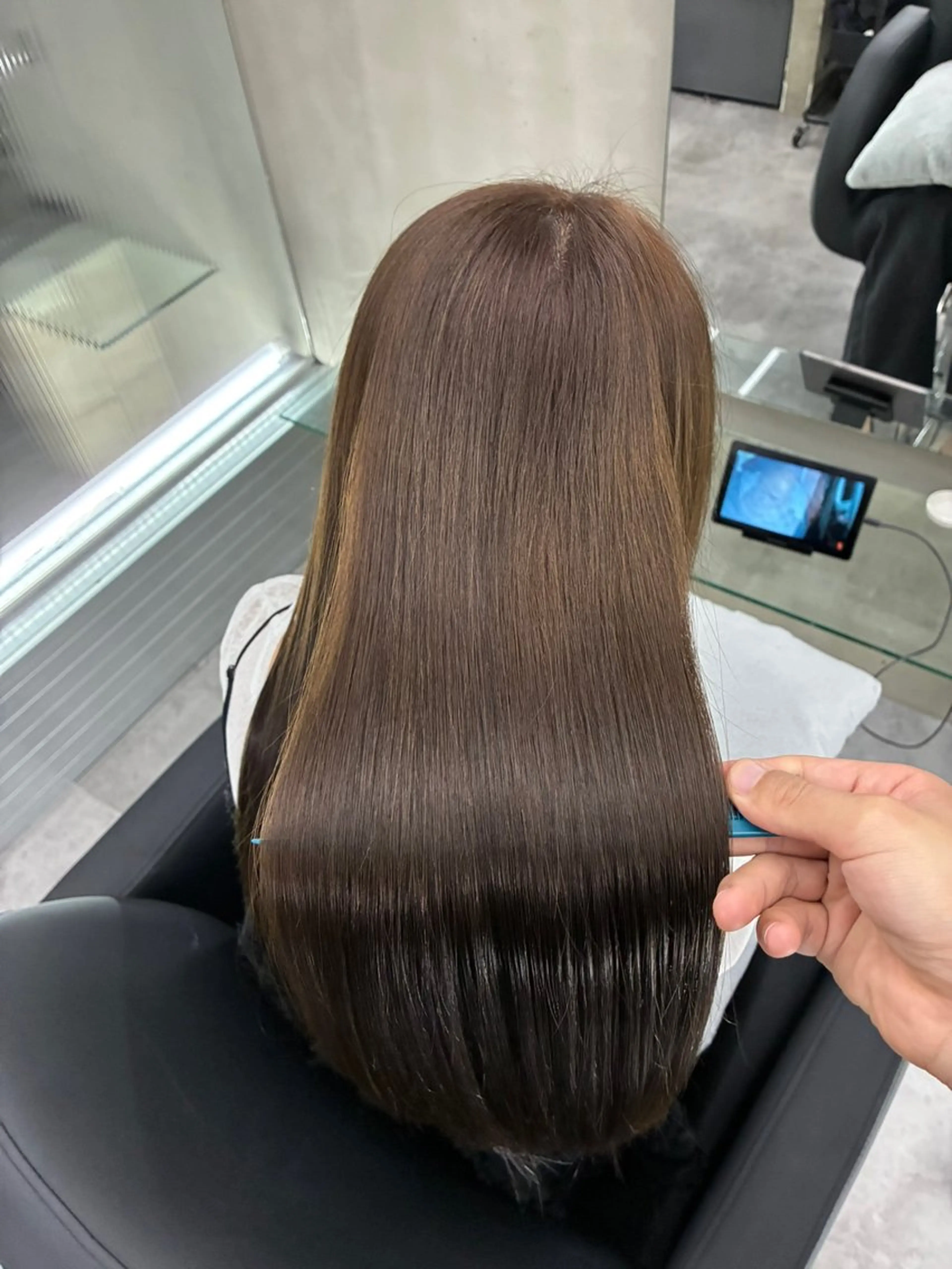 ロング 髪質改善 ヘアカラー トリートメント 「似合わせ/髪質改善 《ワタル》」のヘアスタイル
