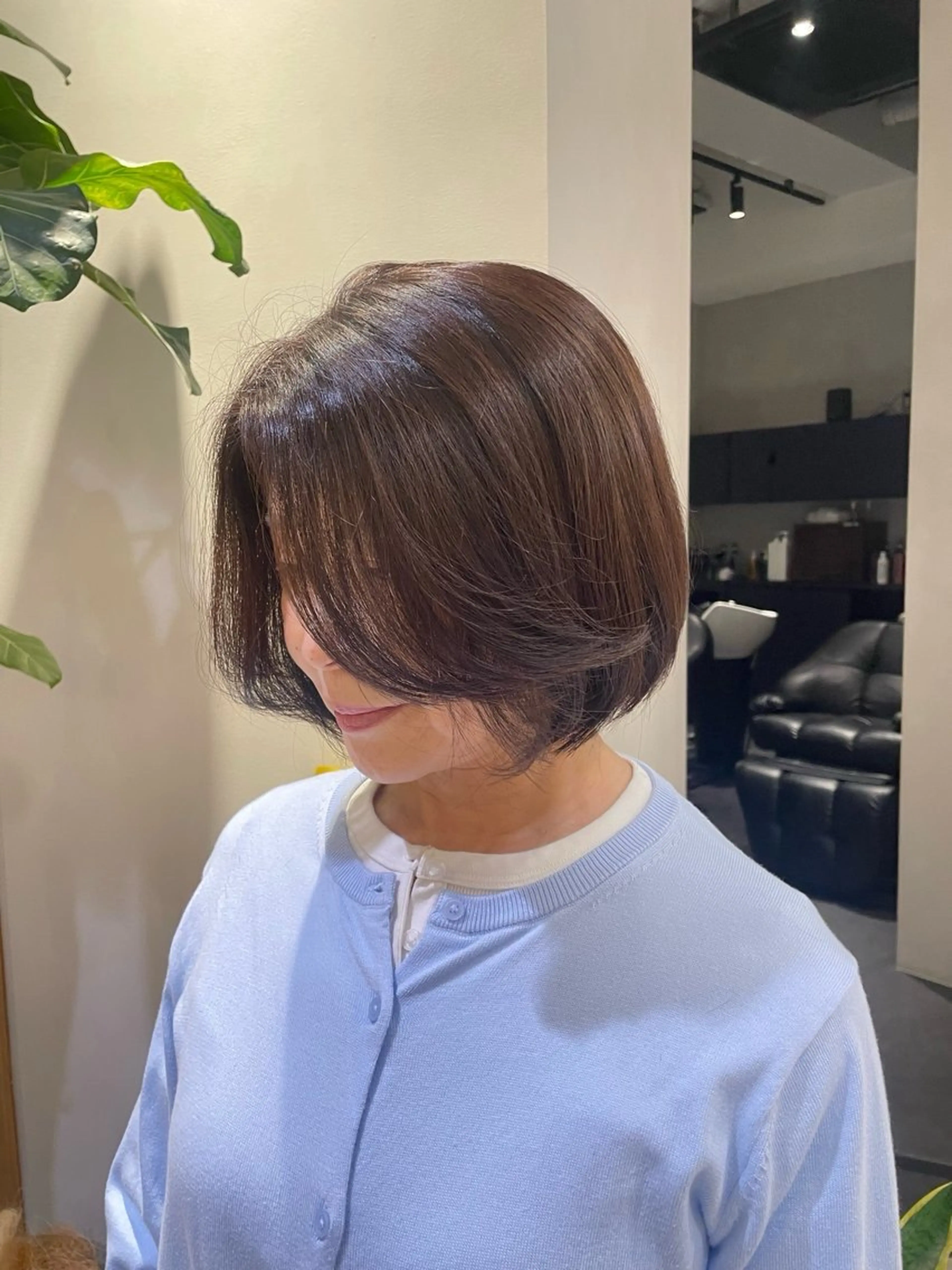 ショート 顔周りカット レイヤーカット あきば まゆのヘアスタイル