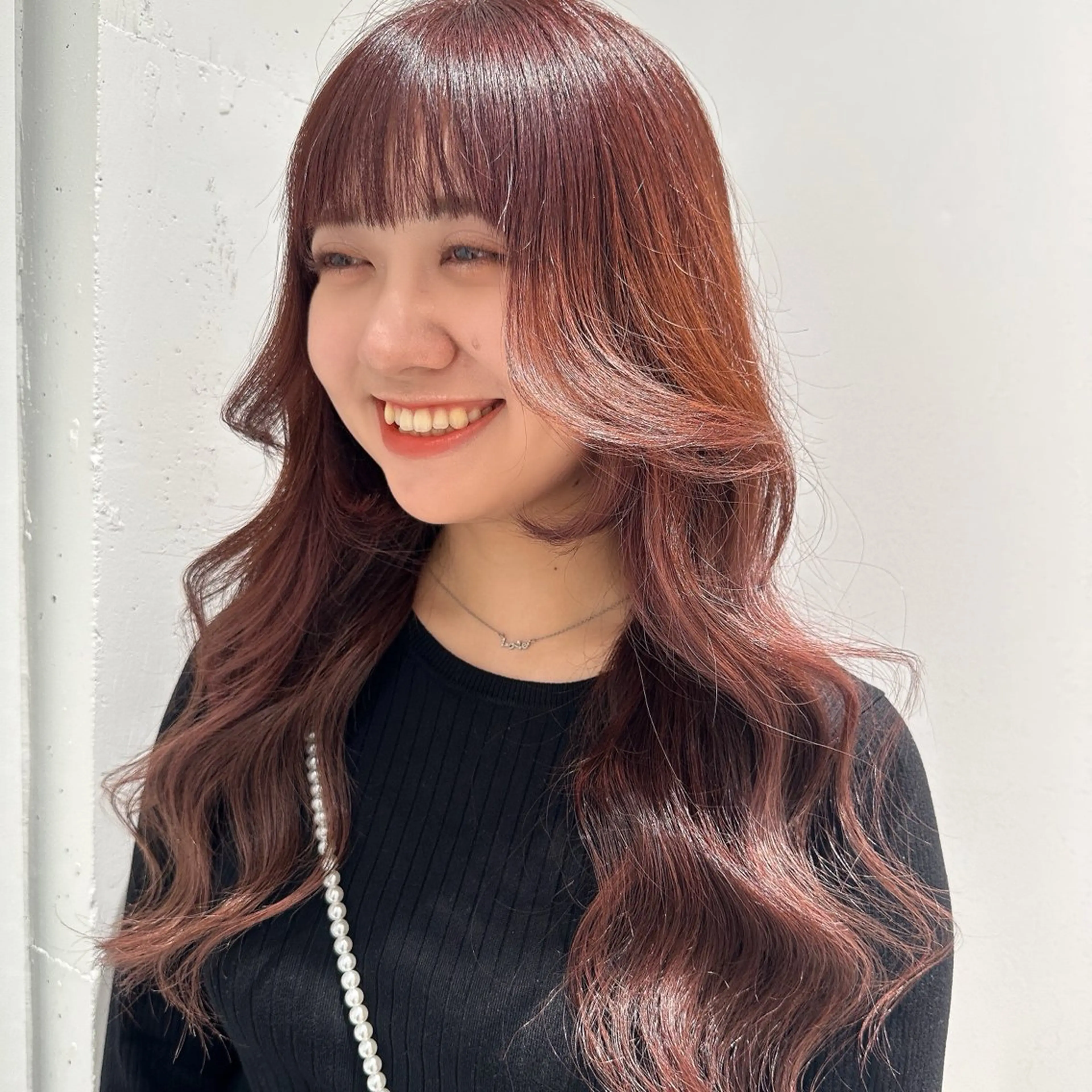 ロング カット ヘアカラー 韓国スタイル🇰🇷 児島葉月のヘアスタイル