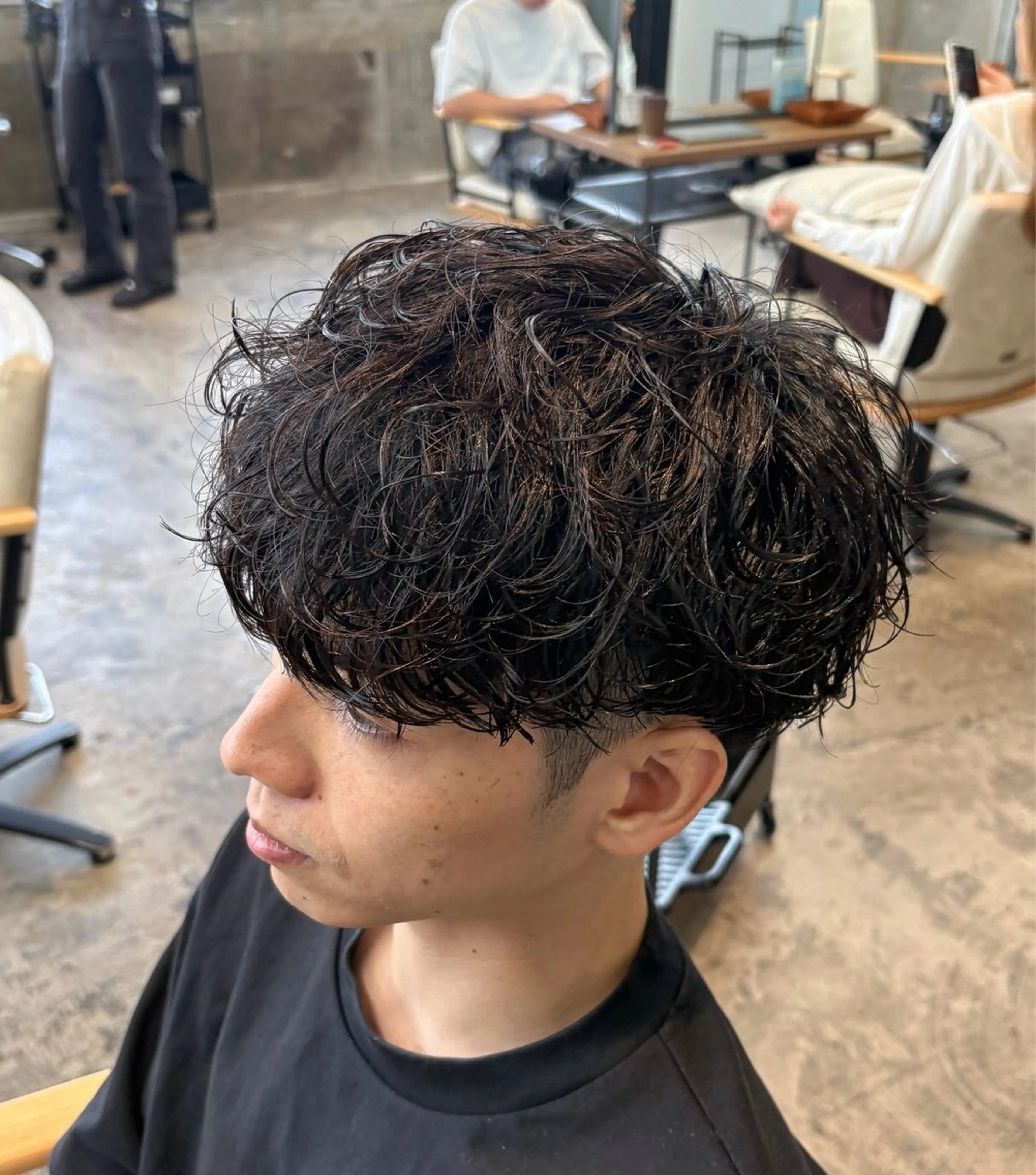 ショート カラー パーマ メンズ カット パーマ 🎧【パーマ師】 SOUMA🎧のヘアスタイル