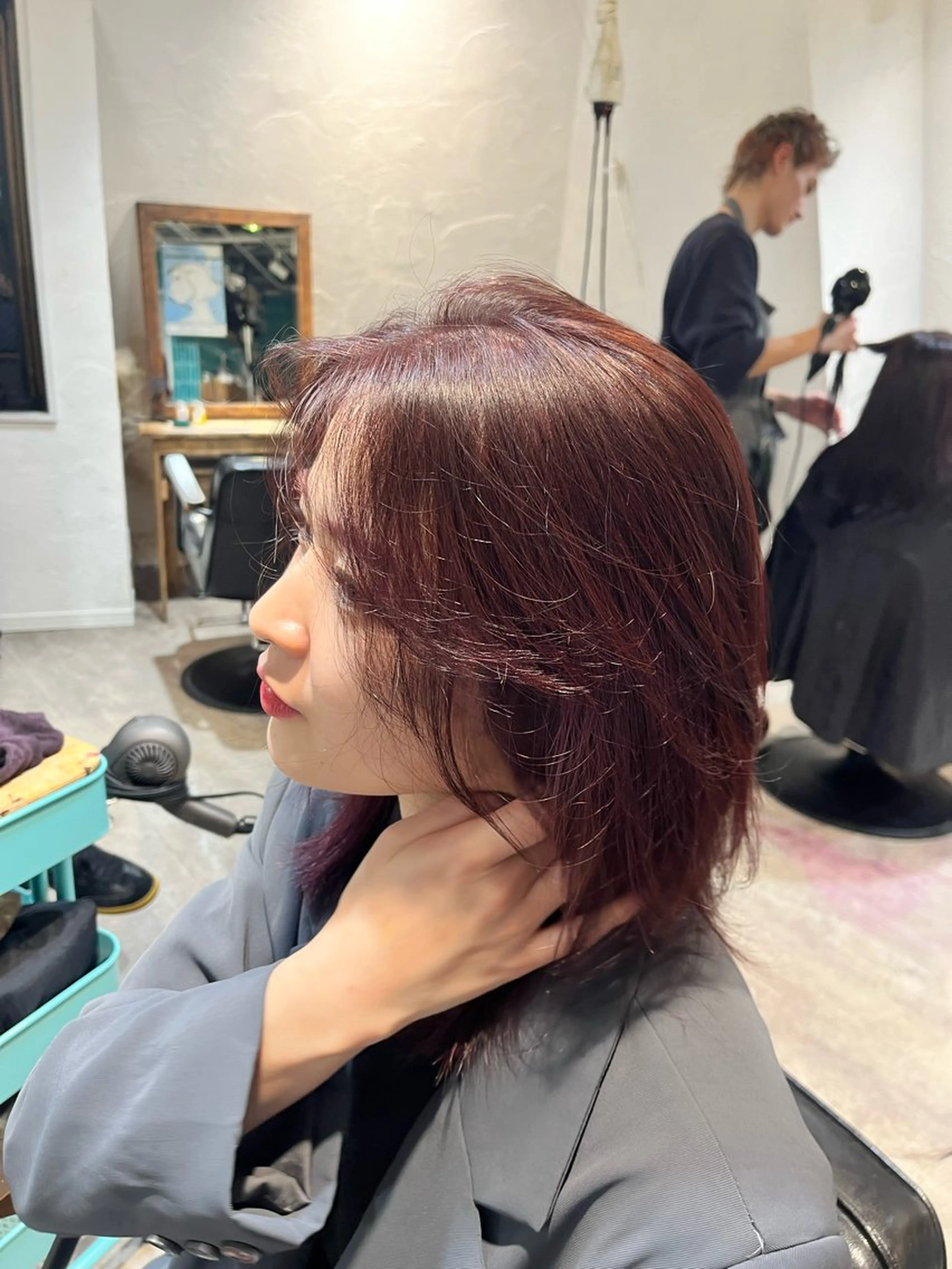 ミディアム カラー 新宿/髪質改善 艶カラー👶Renaのヘアスタイル