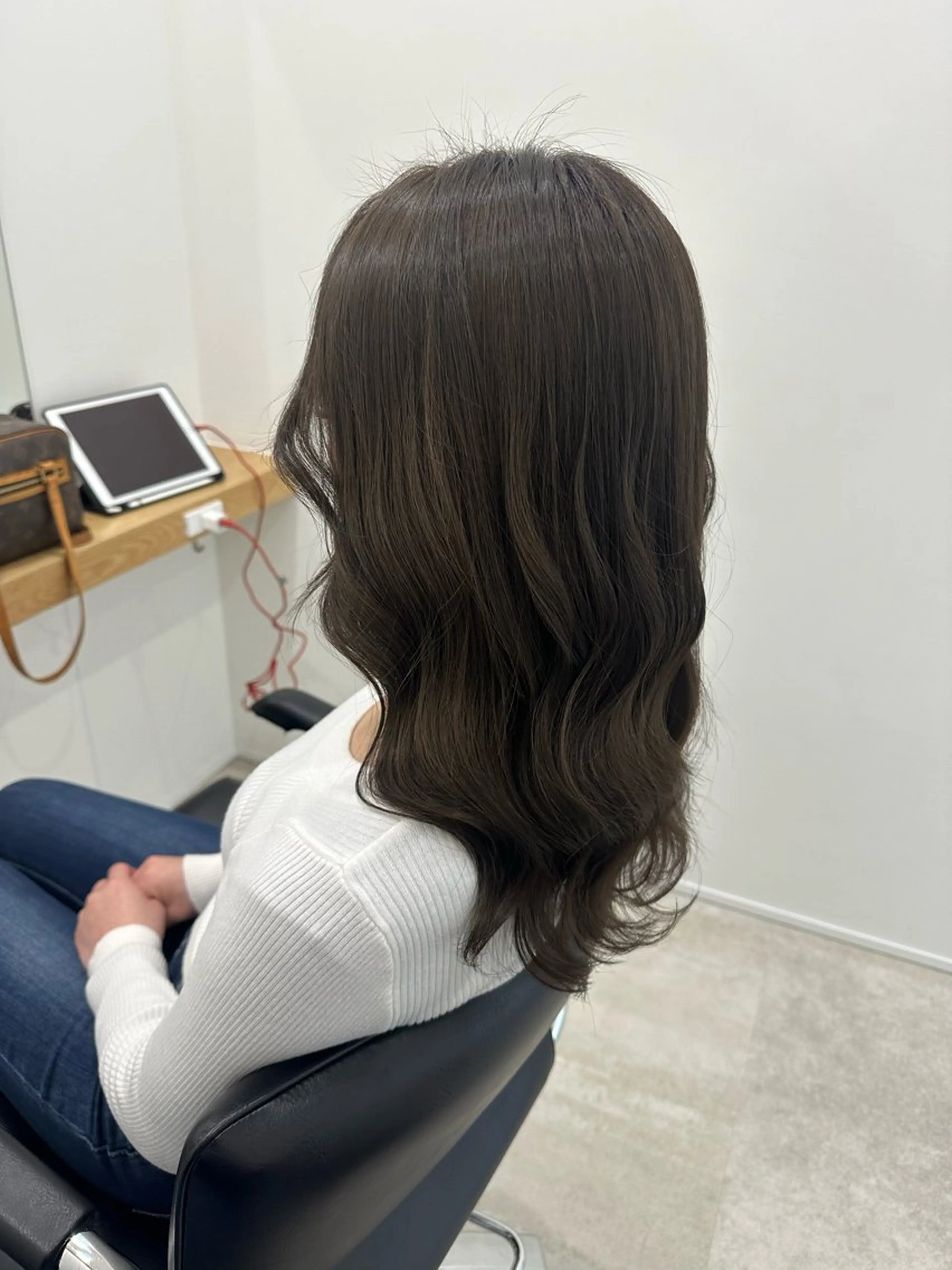 セミロング カラー ヘアカラー トリートメント レイヤー/ナチュラル 💐nao.のヘアスタイル