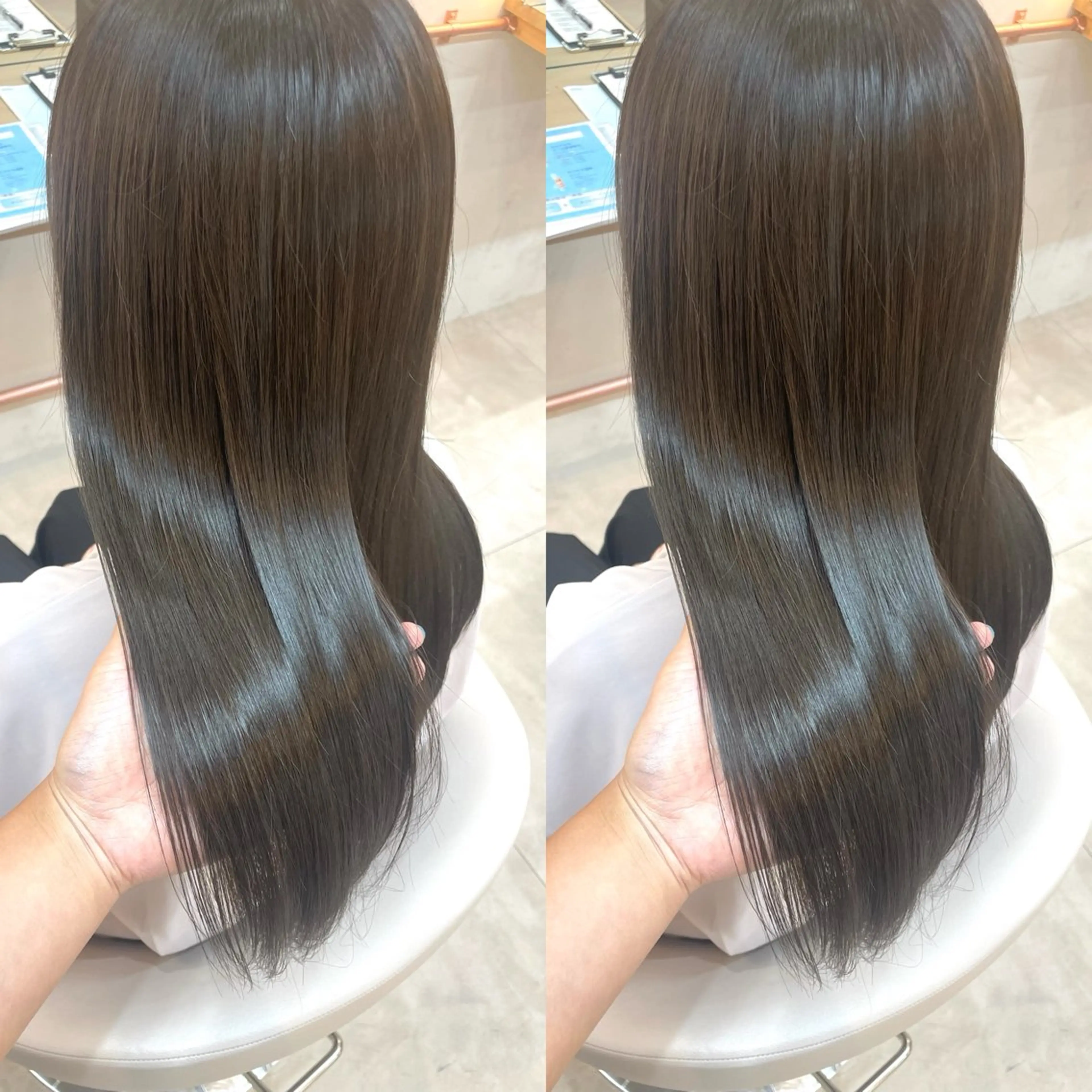 ロング カラー カット ヘアカラー トリートメント ヘアセット ブリーチ無しダブル カラー🦕まどかのヘアスタイル