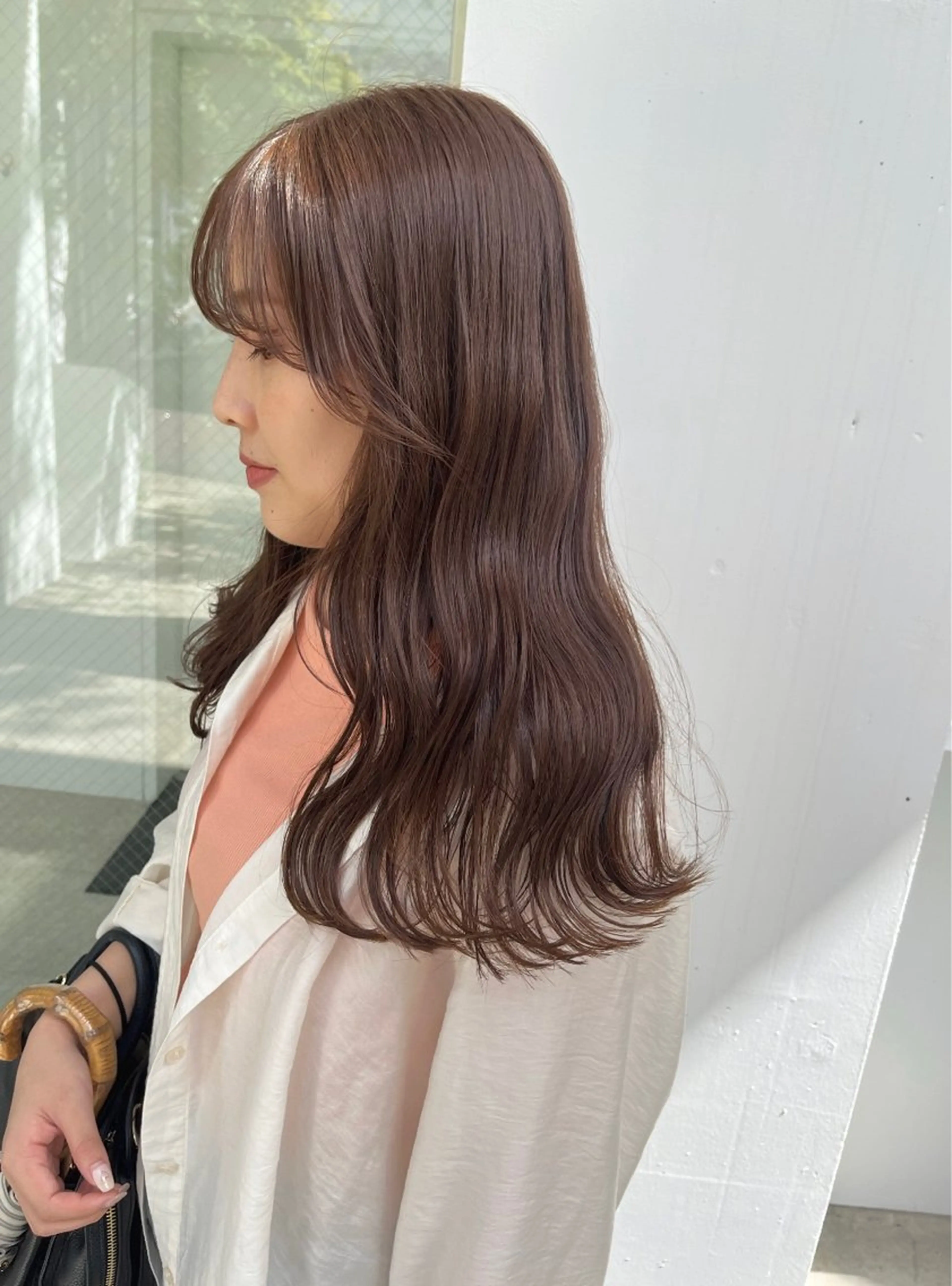 ミディアム カラー カット ヘアカラー オリーブ/縮毛♡ Natsuno🩰のヘアスタイル